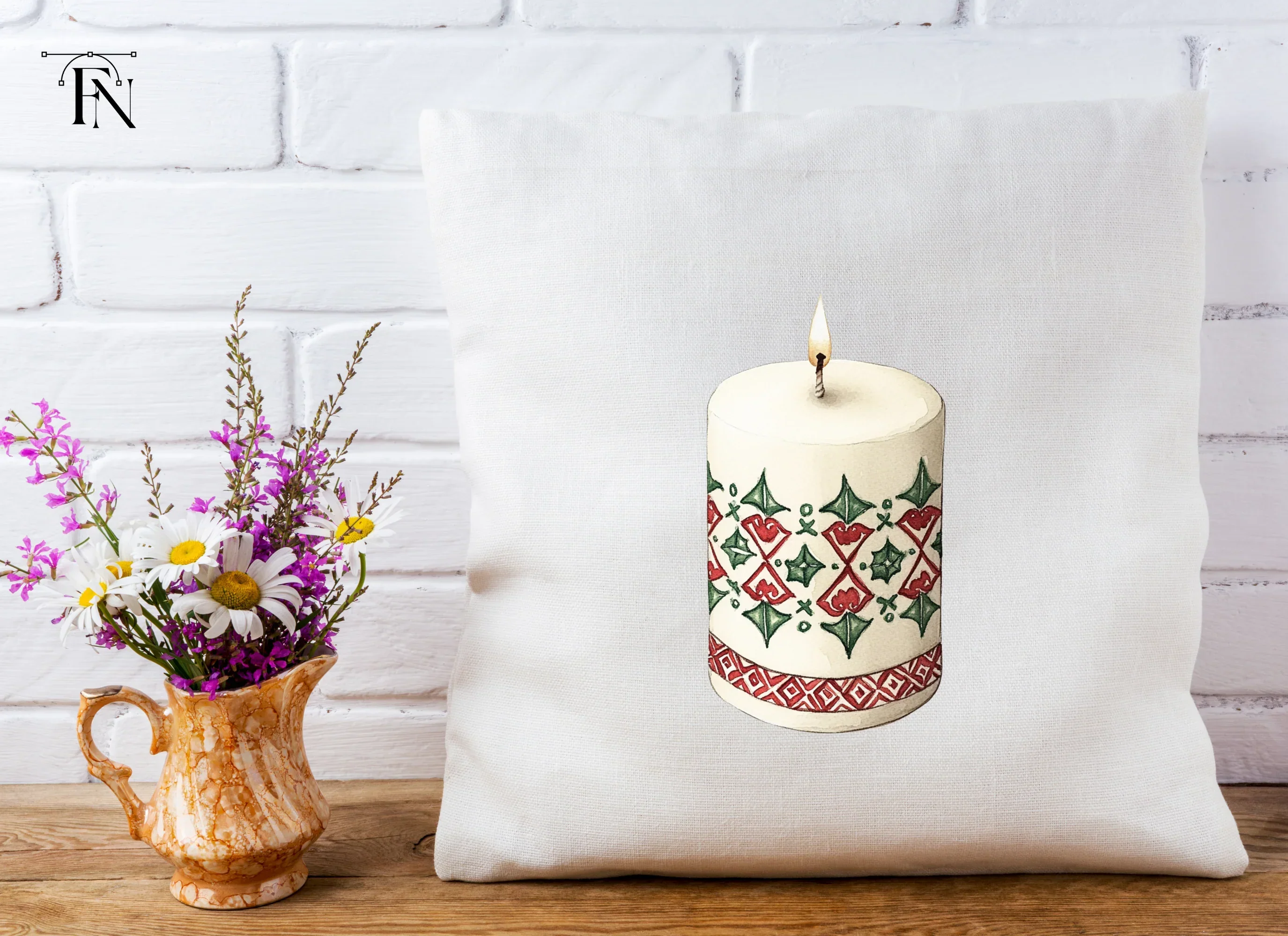 Festive Holiday Candle Clipart Bundle - Image 4