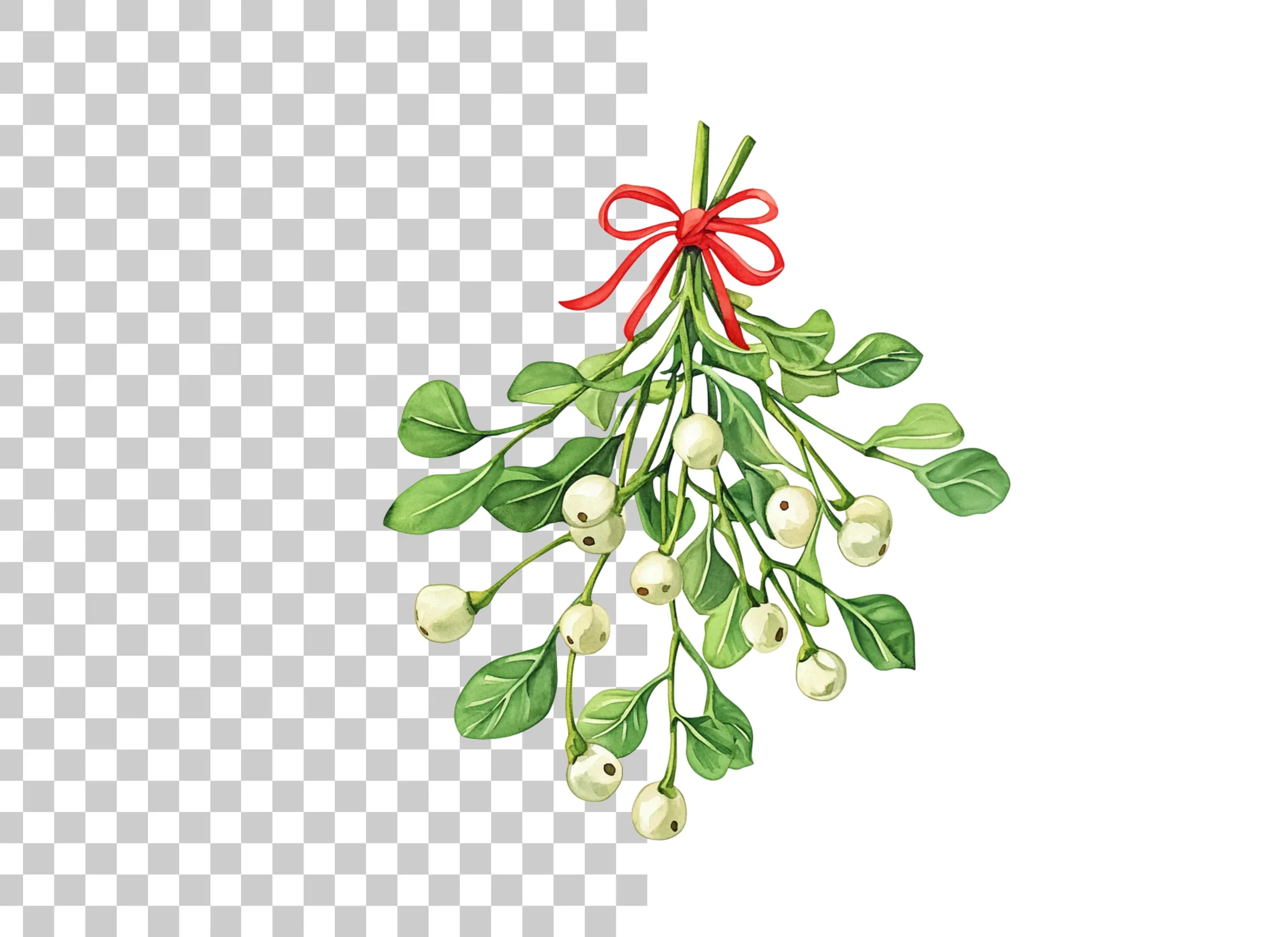 Festive Mistletoe Clipart Bundle - Image 6