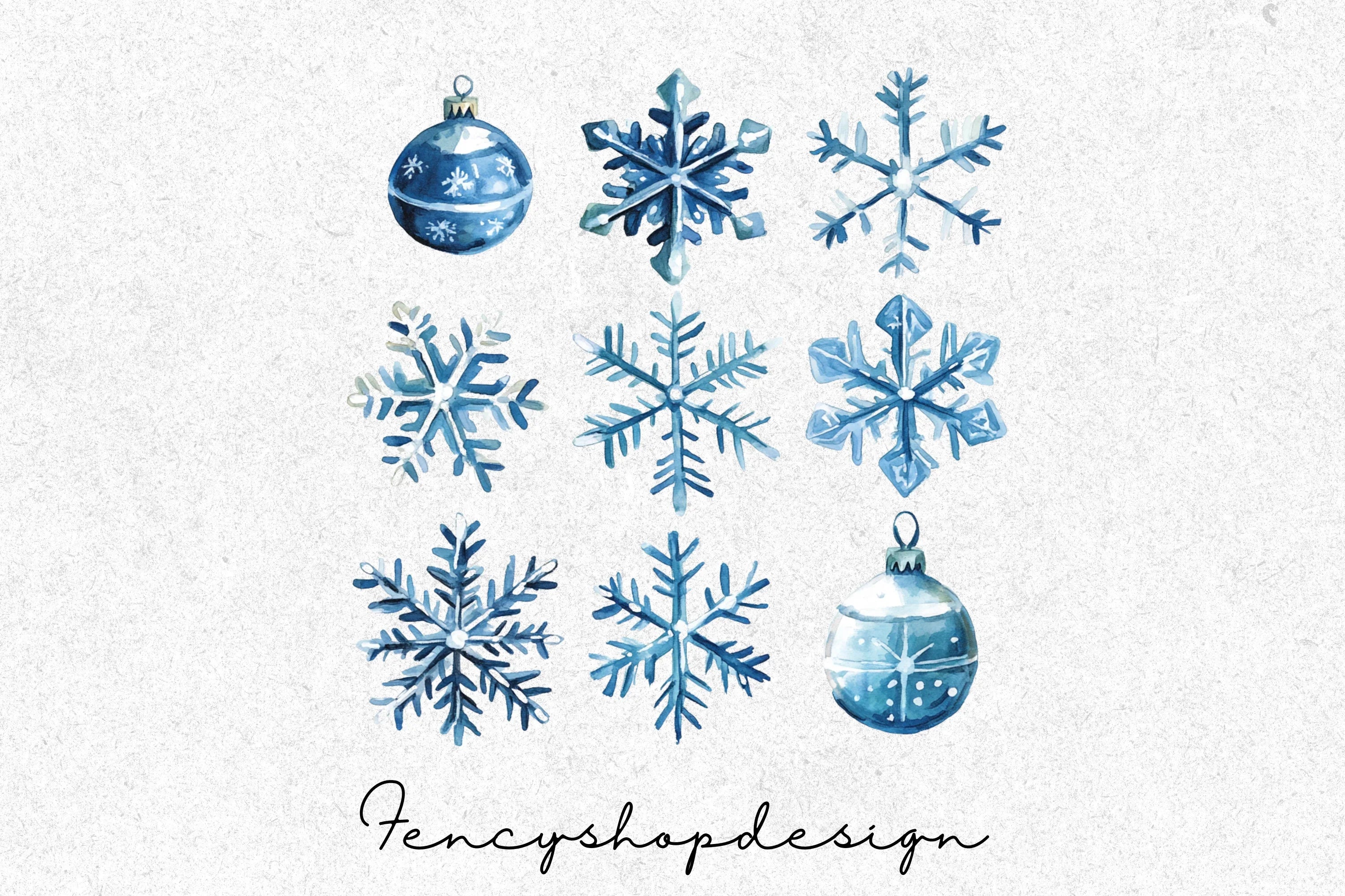 Festive Ornaments Clipart Bundle - Image 2