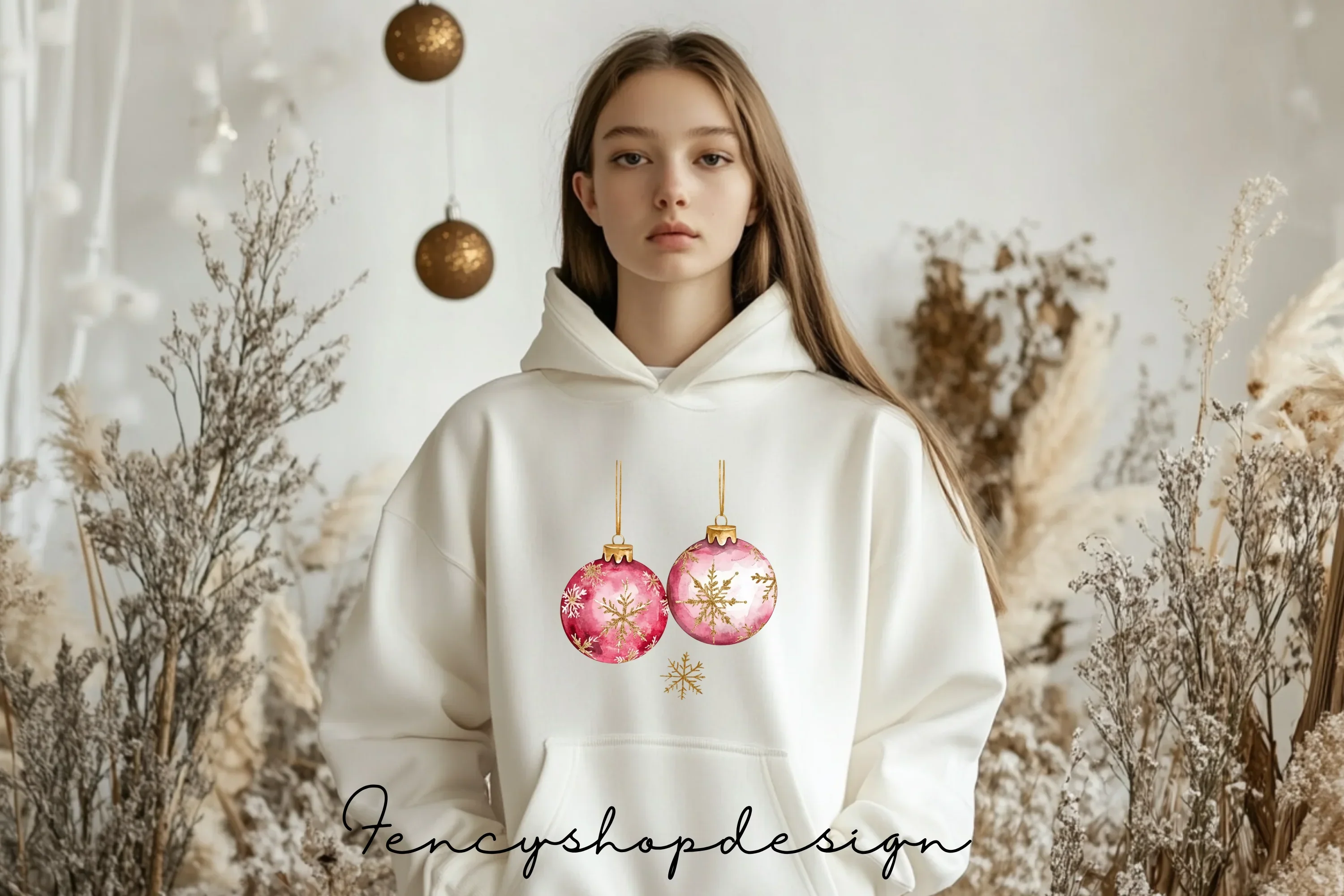 Festive Ornaments Clipart Bundle - Image 6