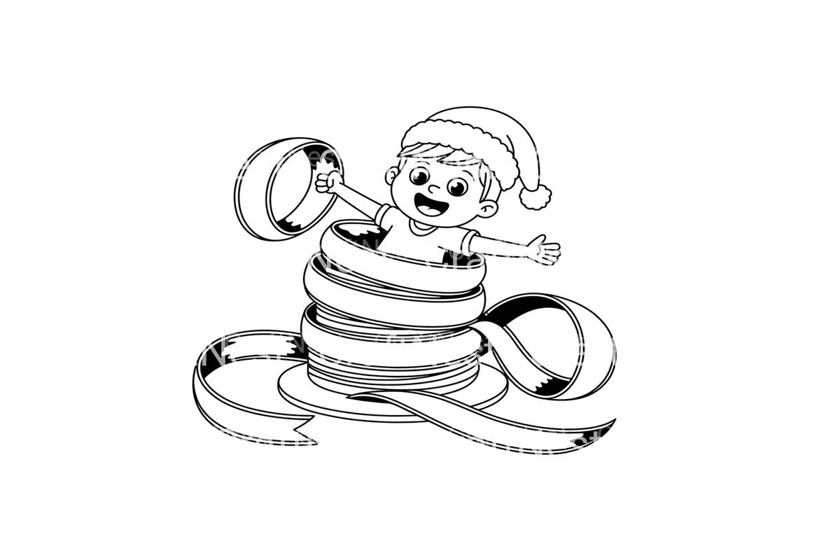 Festive Ribbon Fun Coloring Books - Image 2