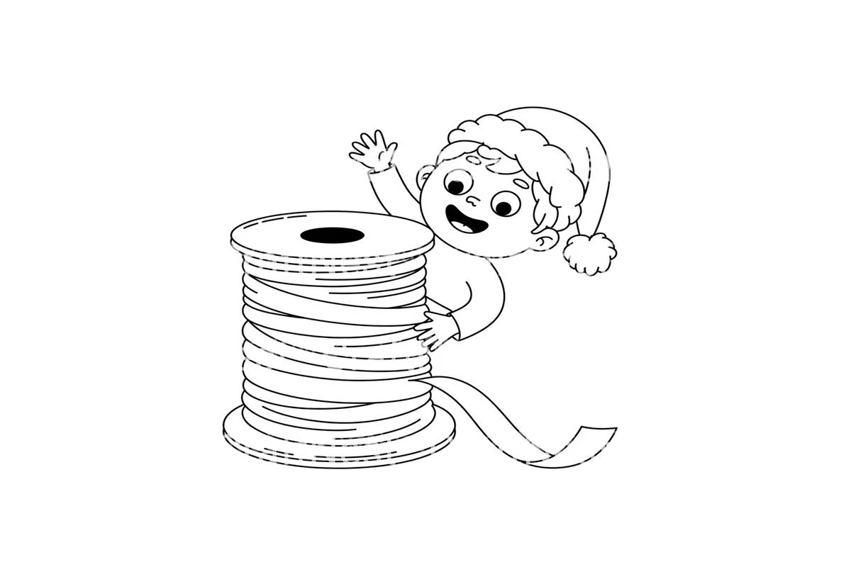Festive Ribbon Fun Coloring Books - Image 4