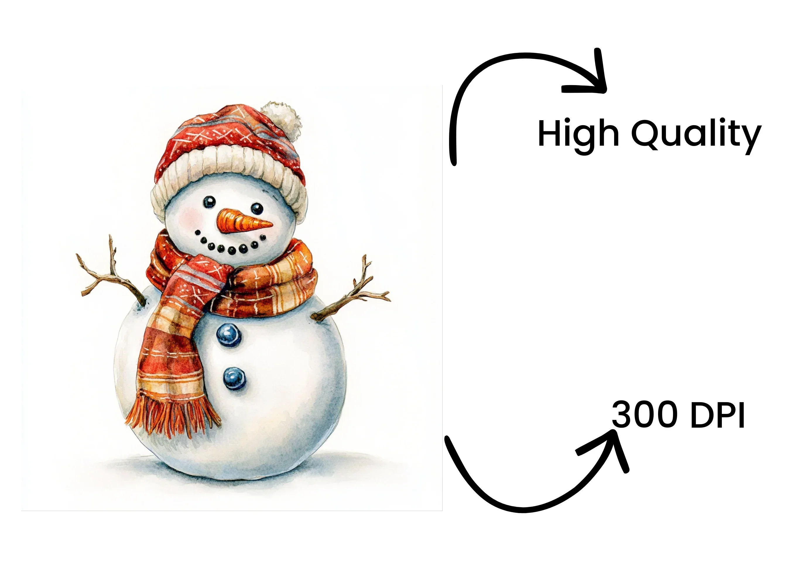 Festive Snowman Clipart Bundle - Image 4
