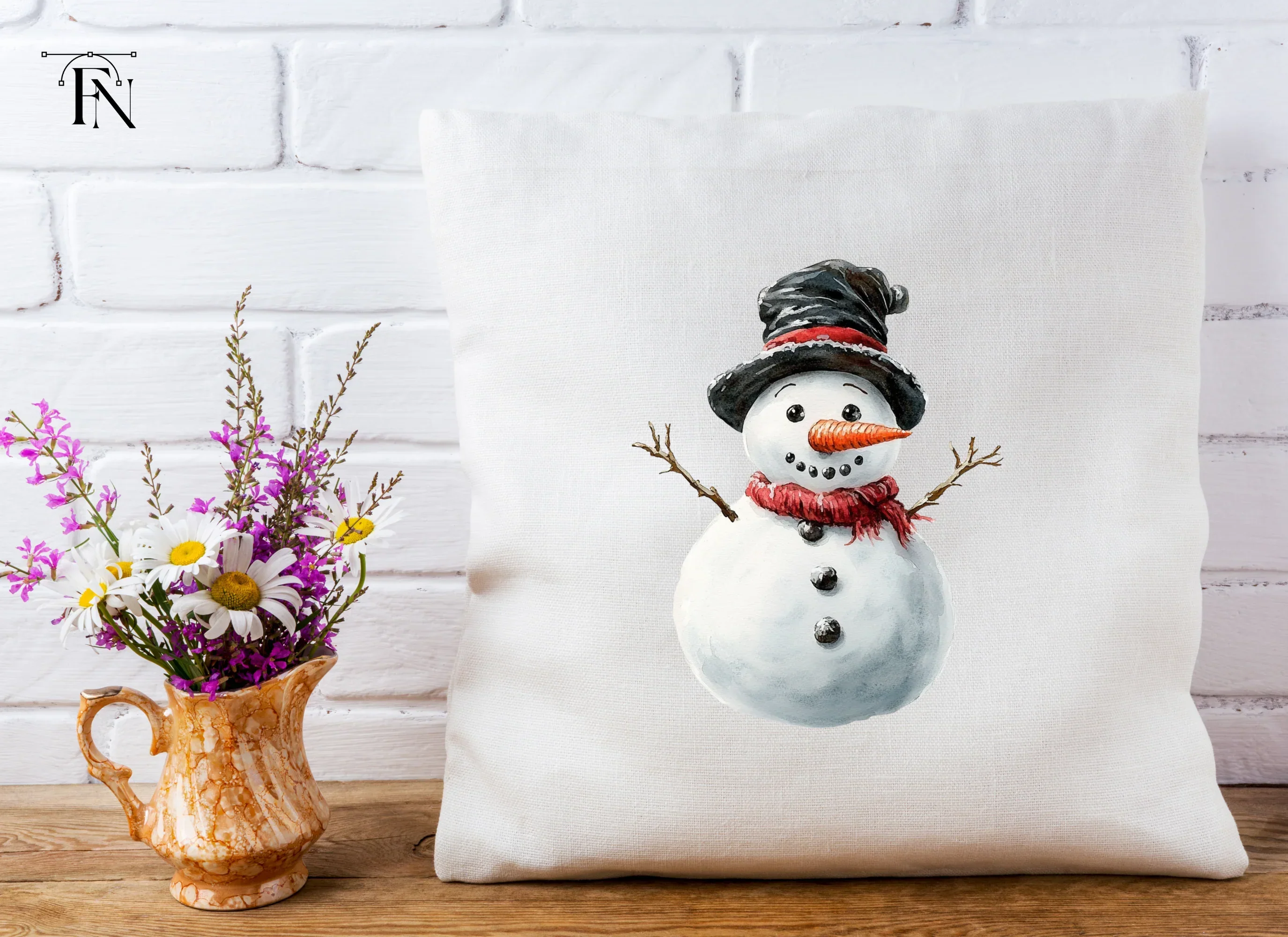 Festive Snowmen Trio Clipart Bundle - Image 5