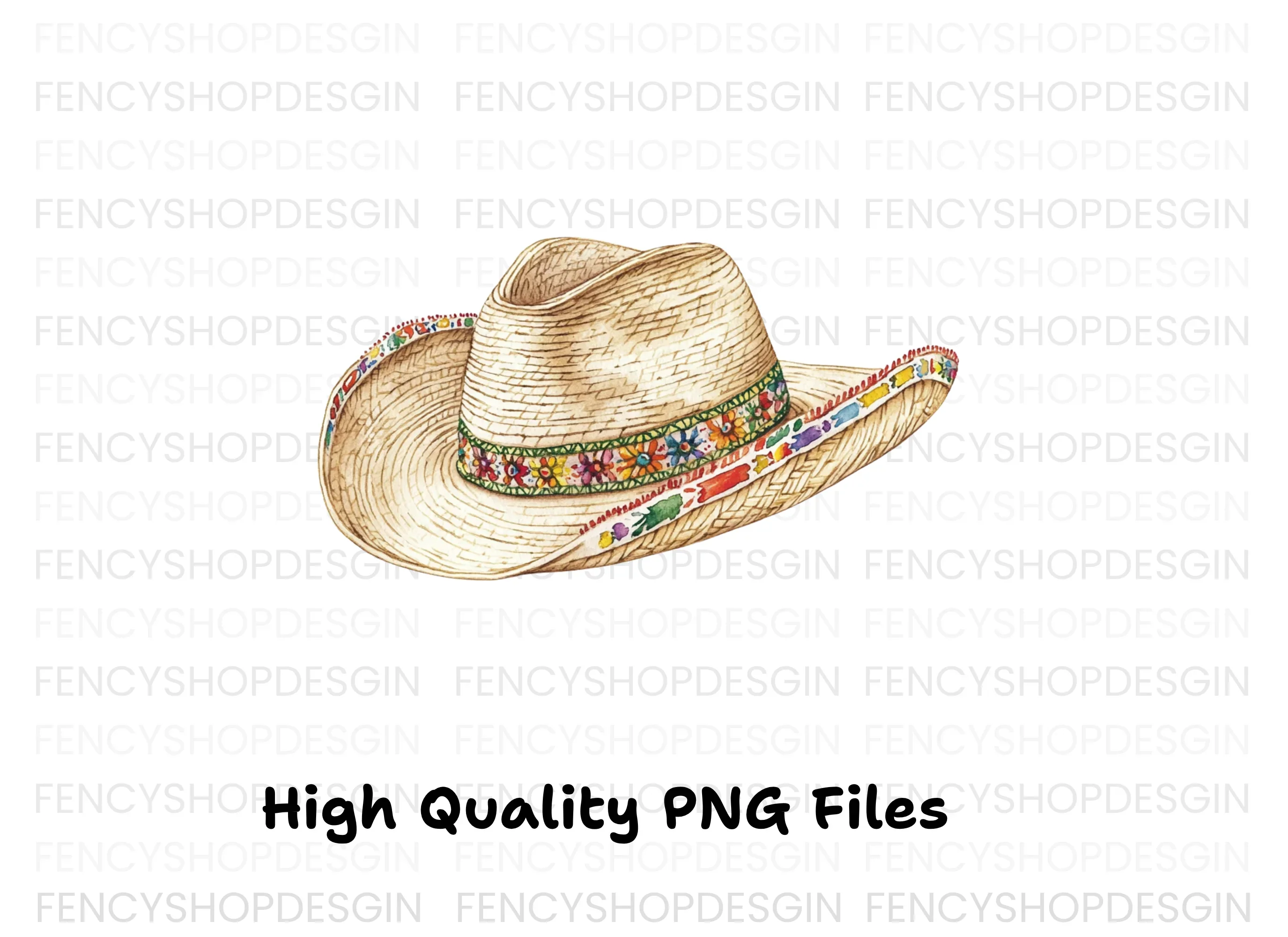 Festive Sombrero Hat Clipart Bundle - Image 3