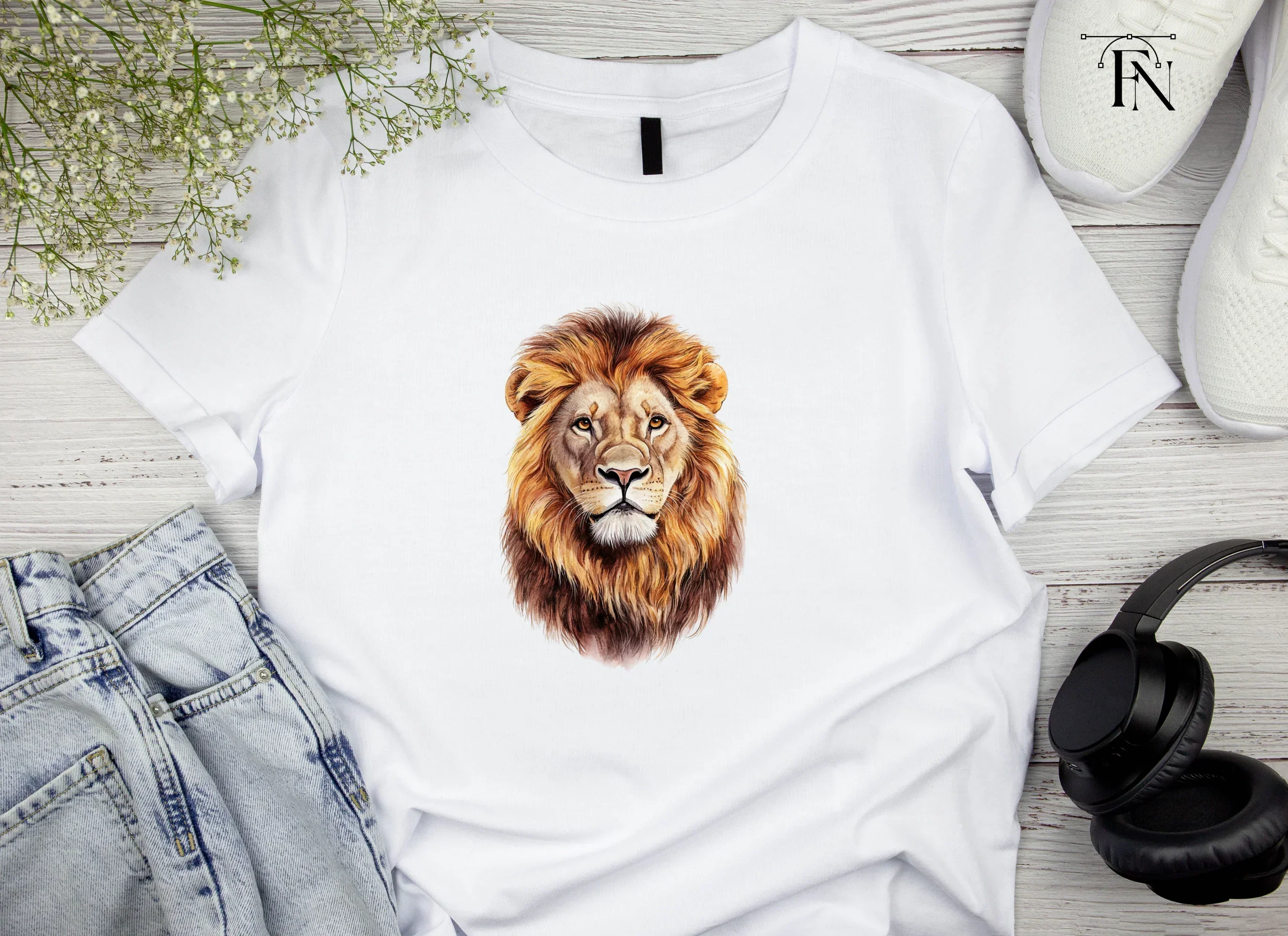 Fierce Lion Head Clipart Bundle - Image 3
