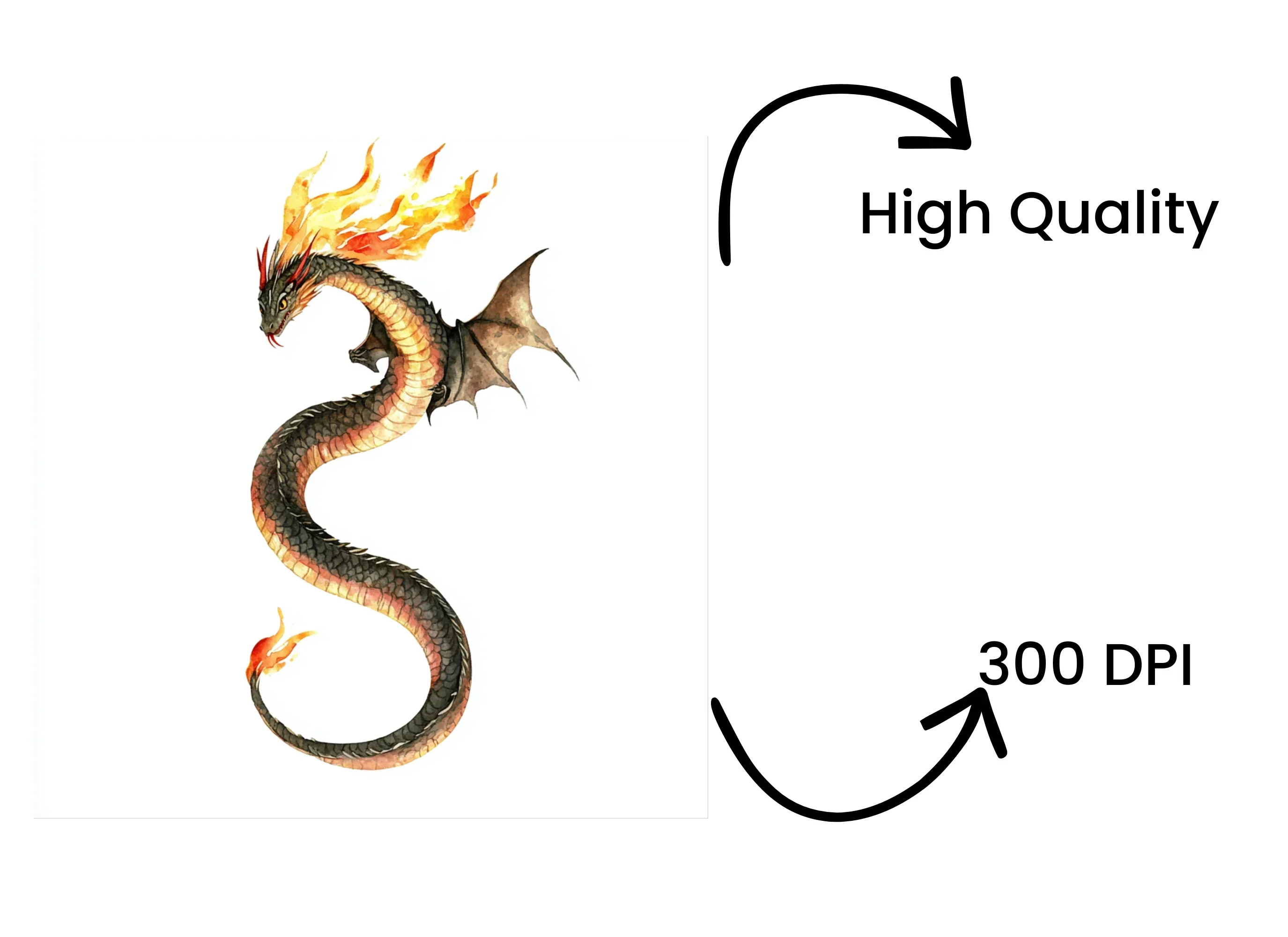 Fiery Dragon Clipart Bundle - Image 4