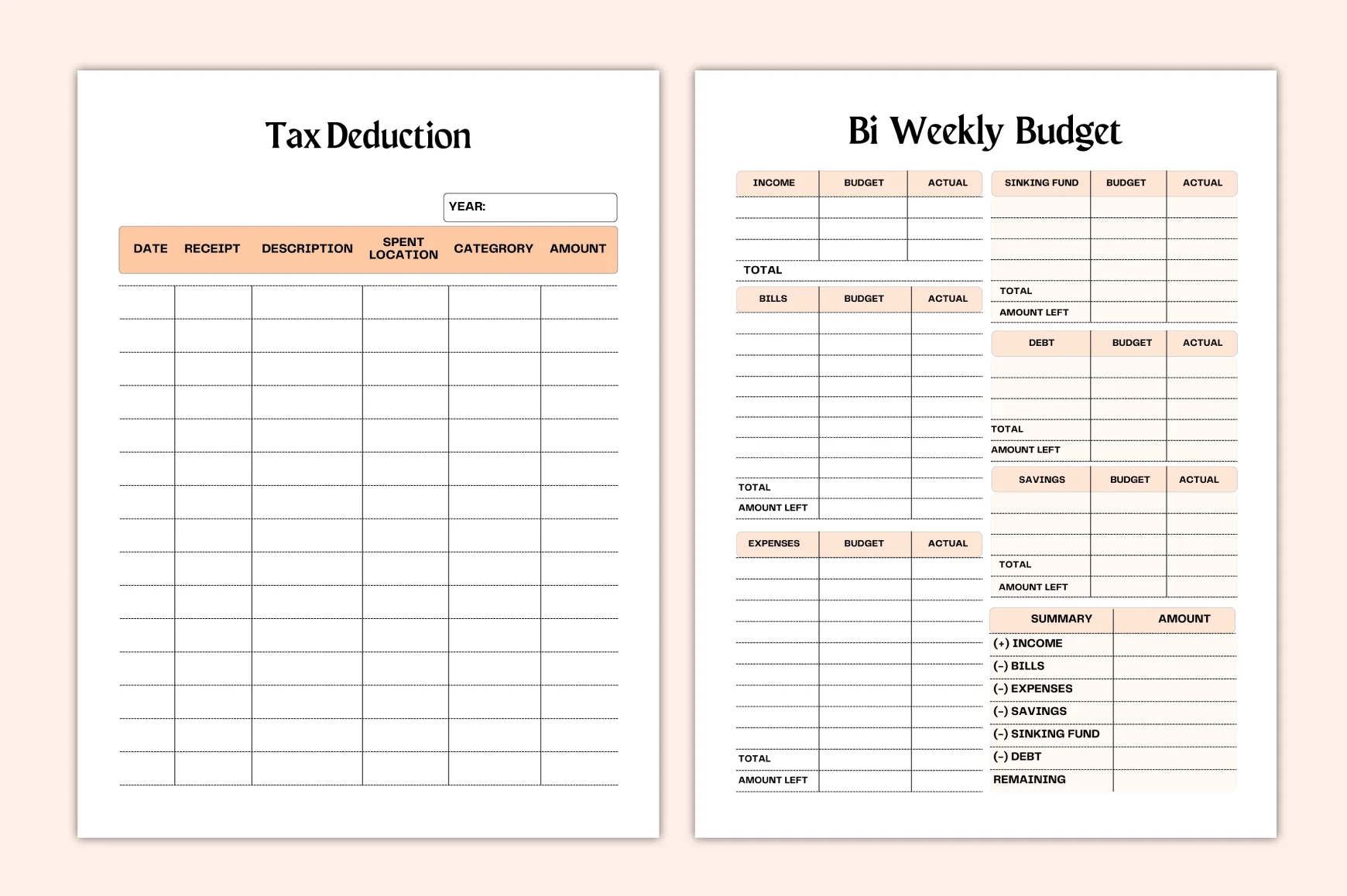 Financial Planning Budget Planner - Image 3