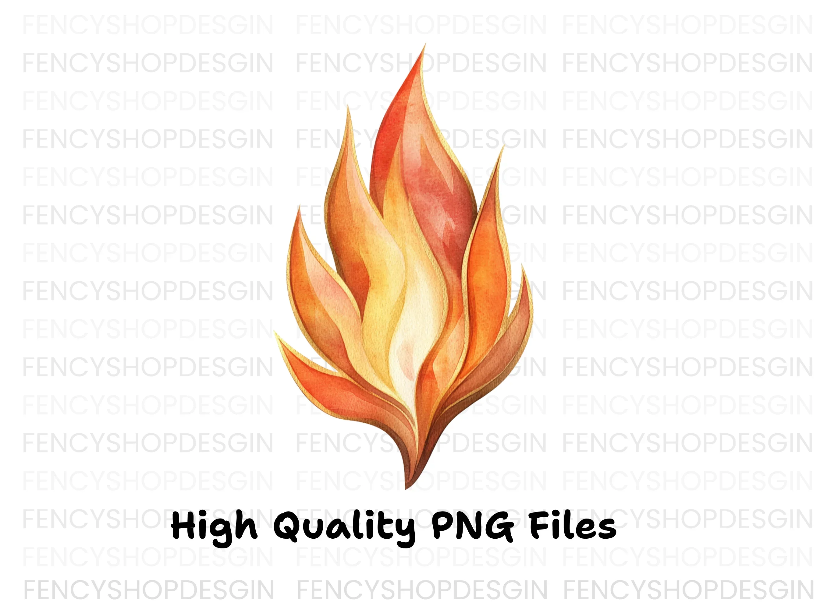 Fire Flames Clipart Bundle - Image 2