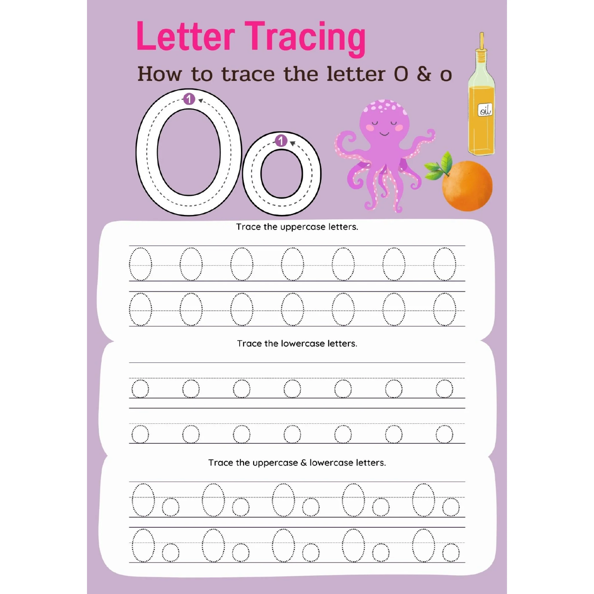 First Grade Letter Tracing Activity Workbook - Image 3
