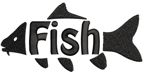 Fish I Embroidery Design