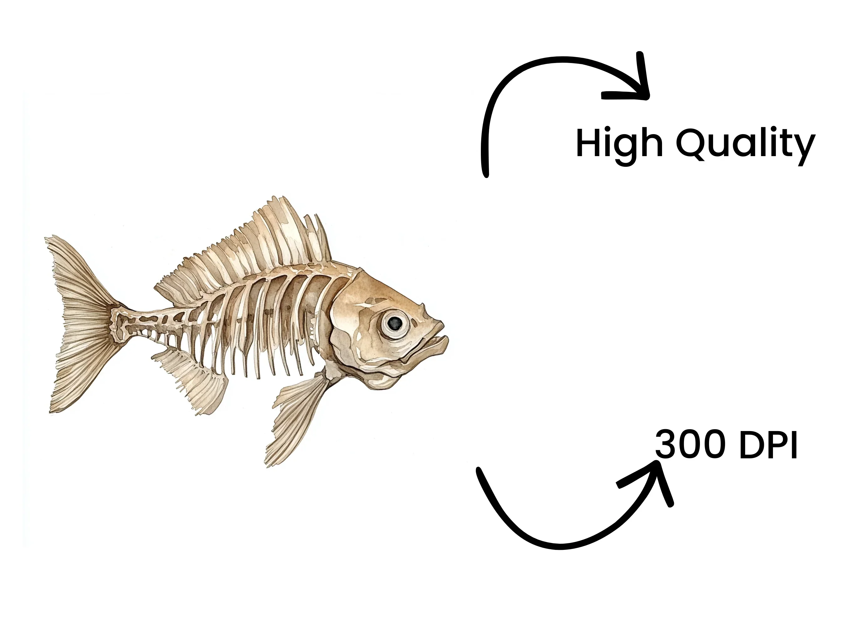 Fish Skeleton Clipart Bundle - Image 4