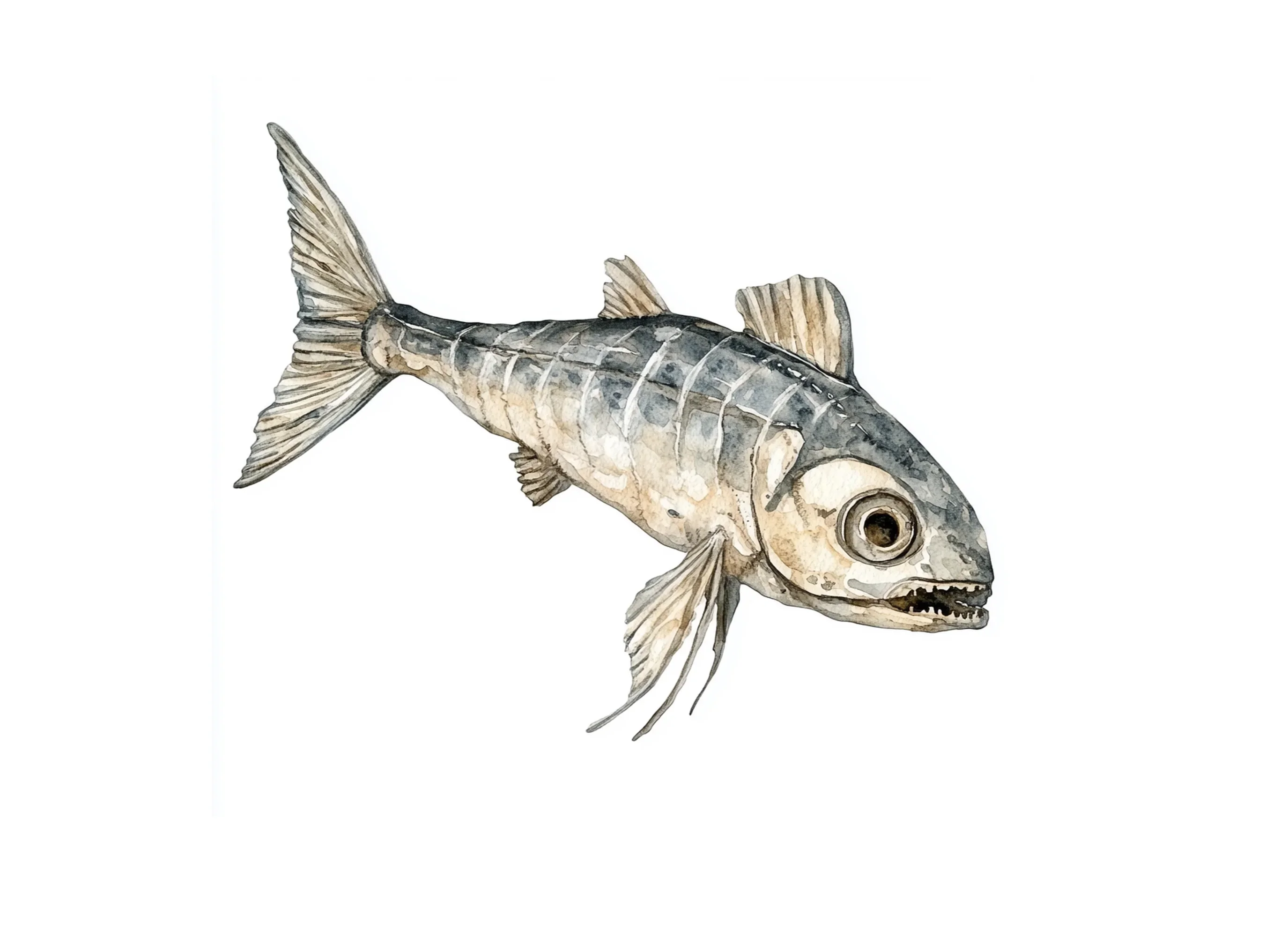 Fish Skeleton Clipart Bundle - Image 2