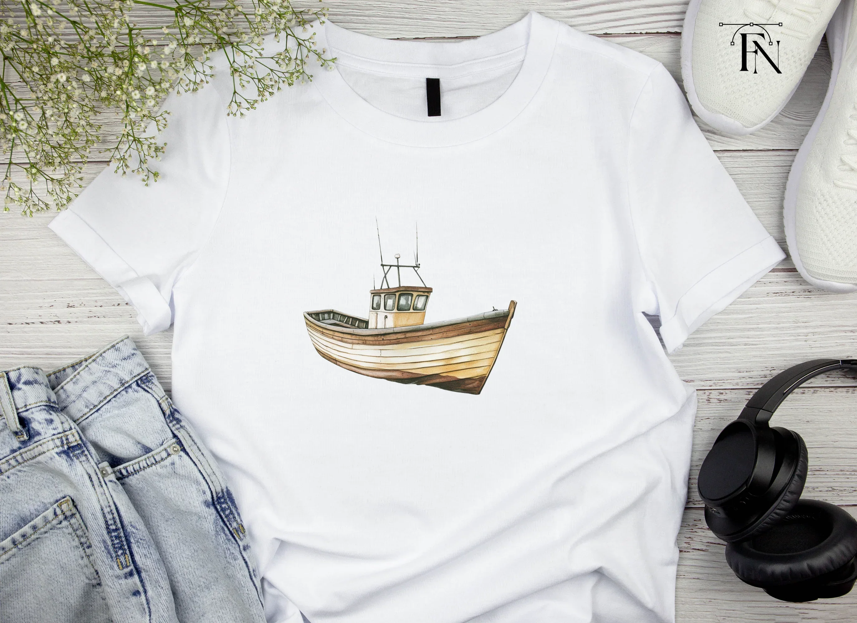 Fishing Boat Clipart Bundle - Image 5