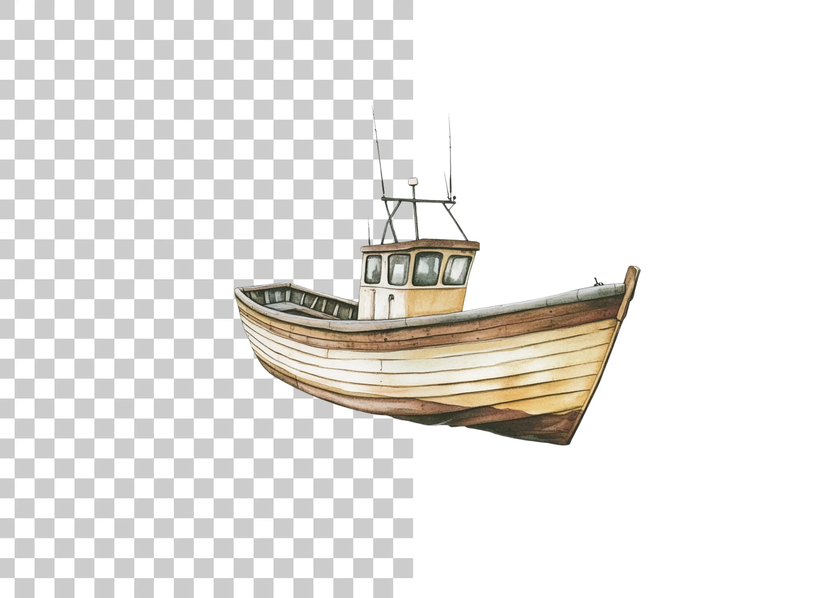 Fishing Boat Clipart Bundle - Image 6