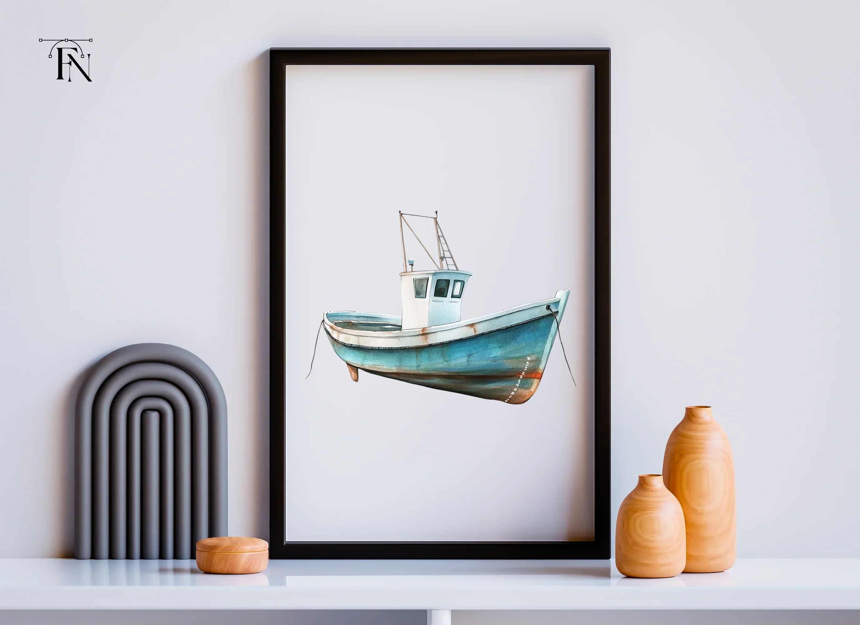 Fishing Boat Illustration Clipart Bundle - Image 6
