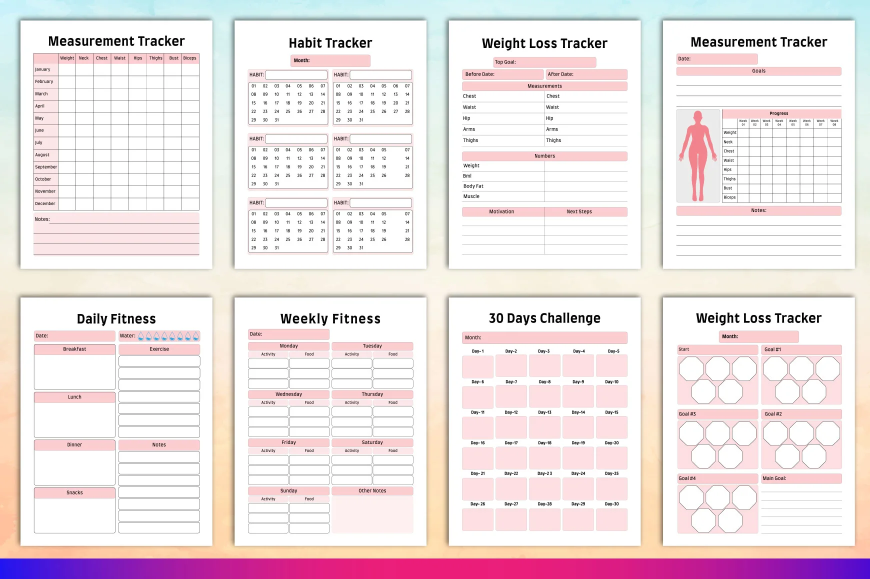Fitness Planner for Effective Workout Tracking - Image 3