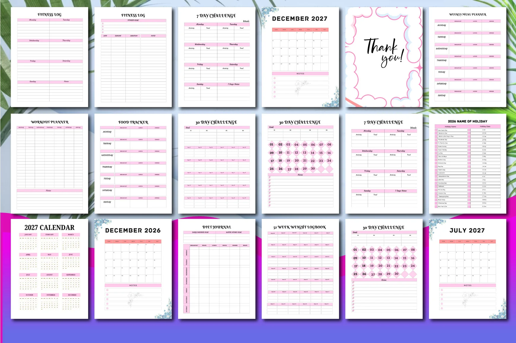 Fitness Planner Minimal Changes - Image 2