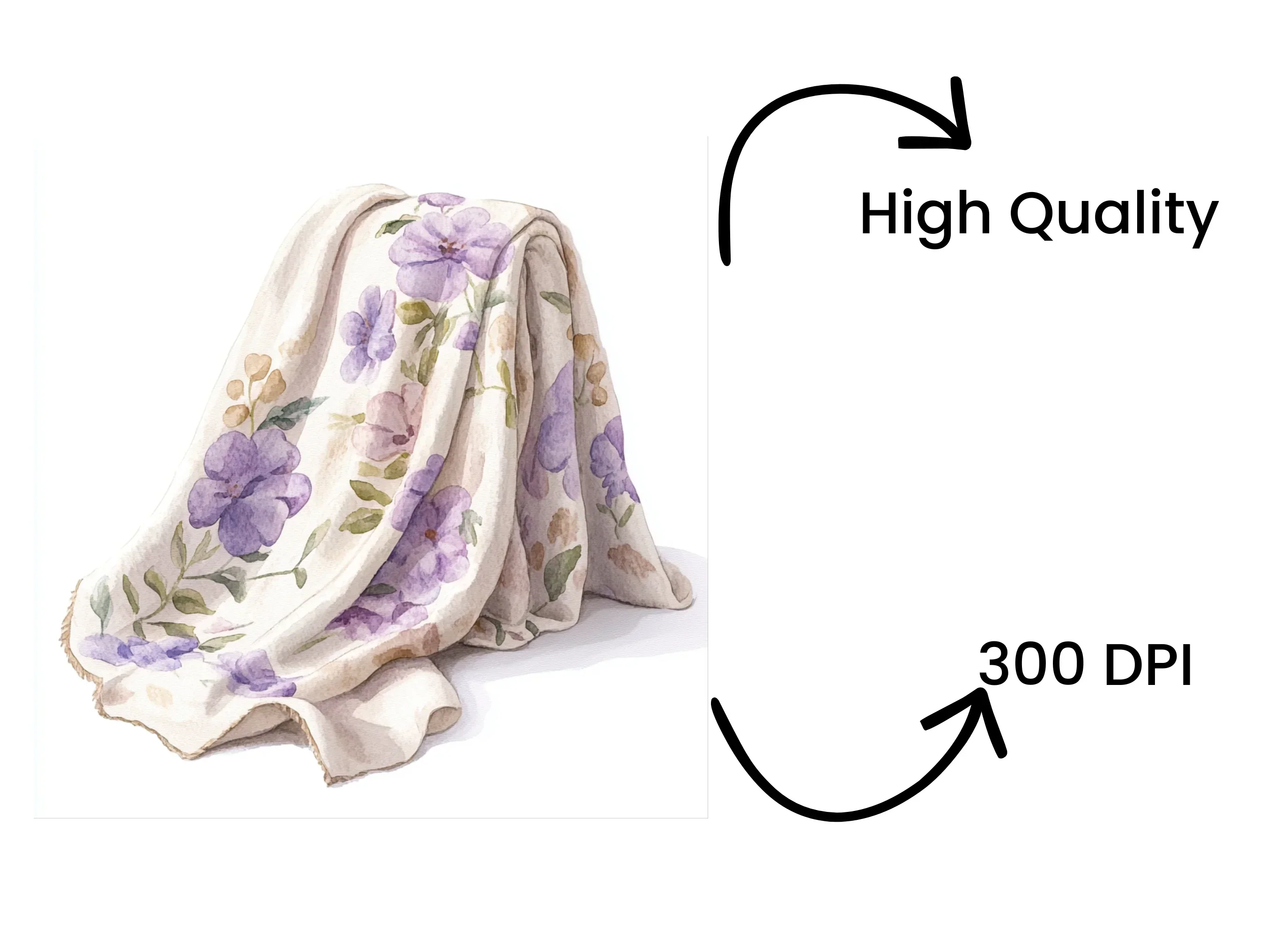 Floral Blanket Clipart Bundle - Image 4