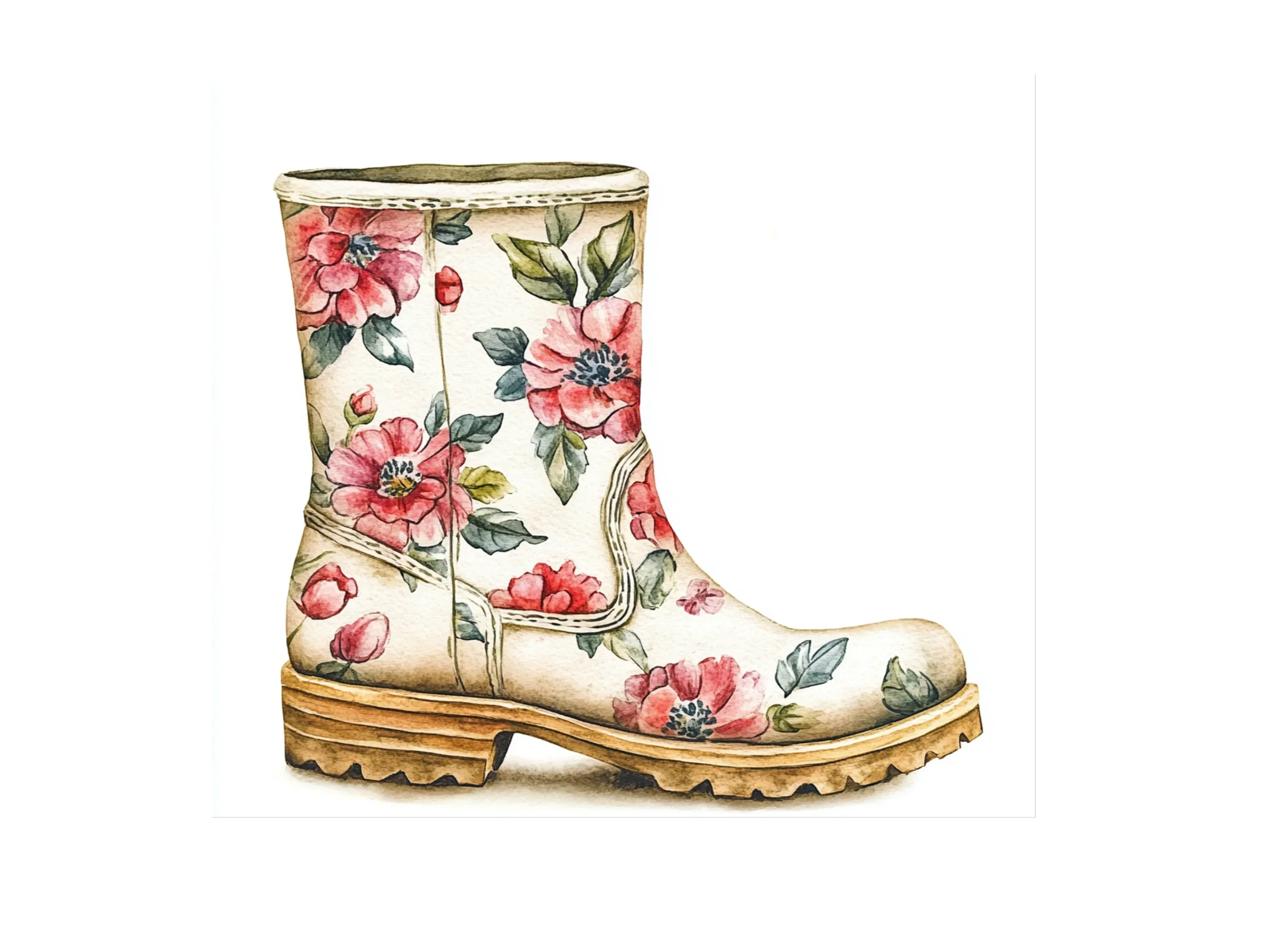 Floral Boots Clipart Bundle - Image 2