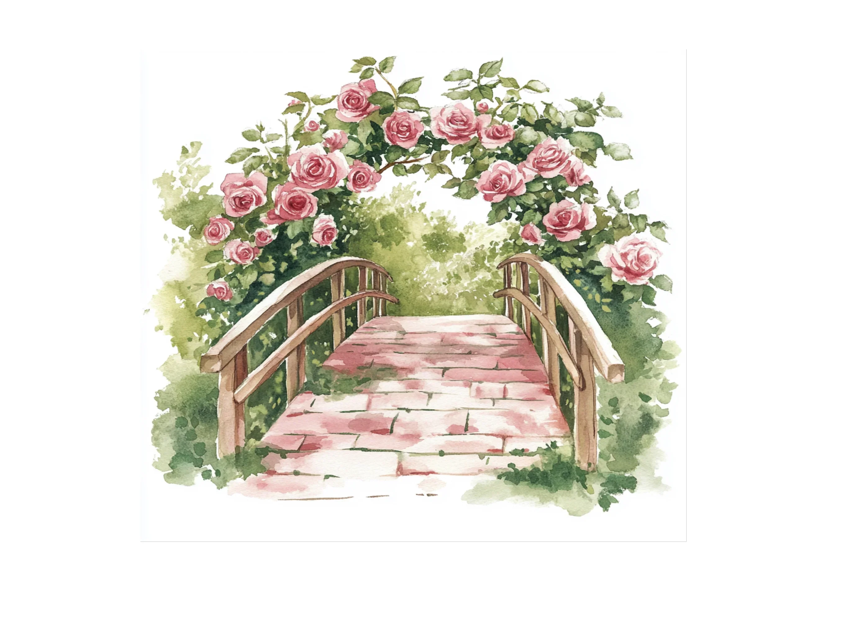Floral Bridge Clipart Bundle - Image 3