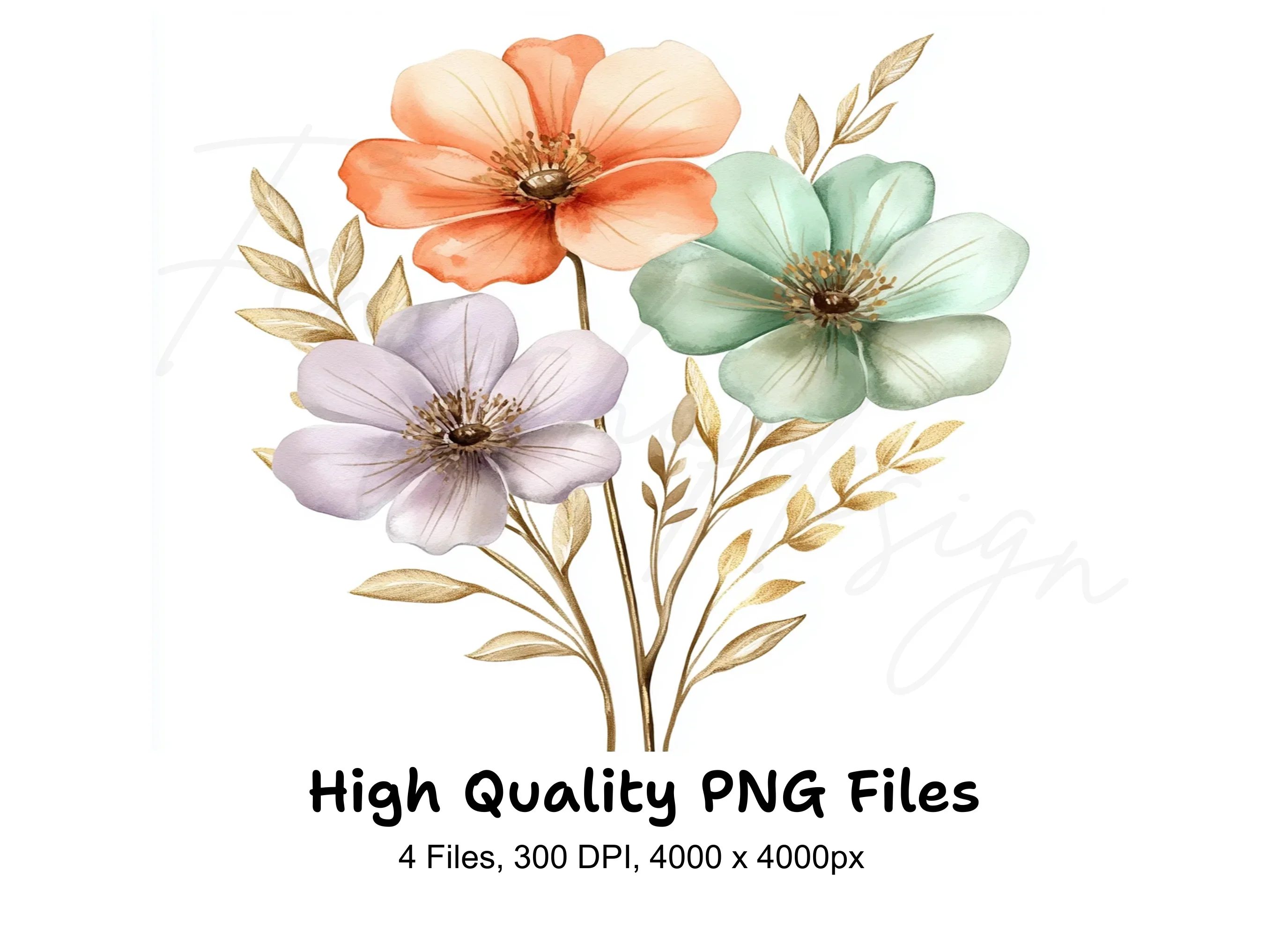Floral Clipart Bundle