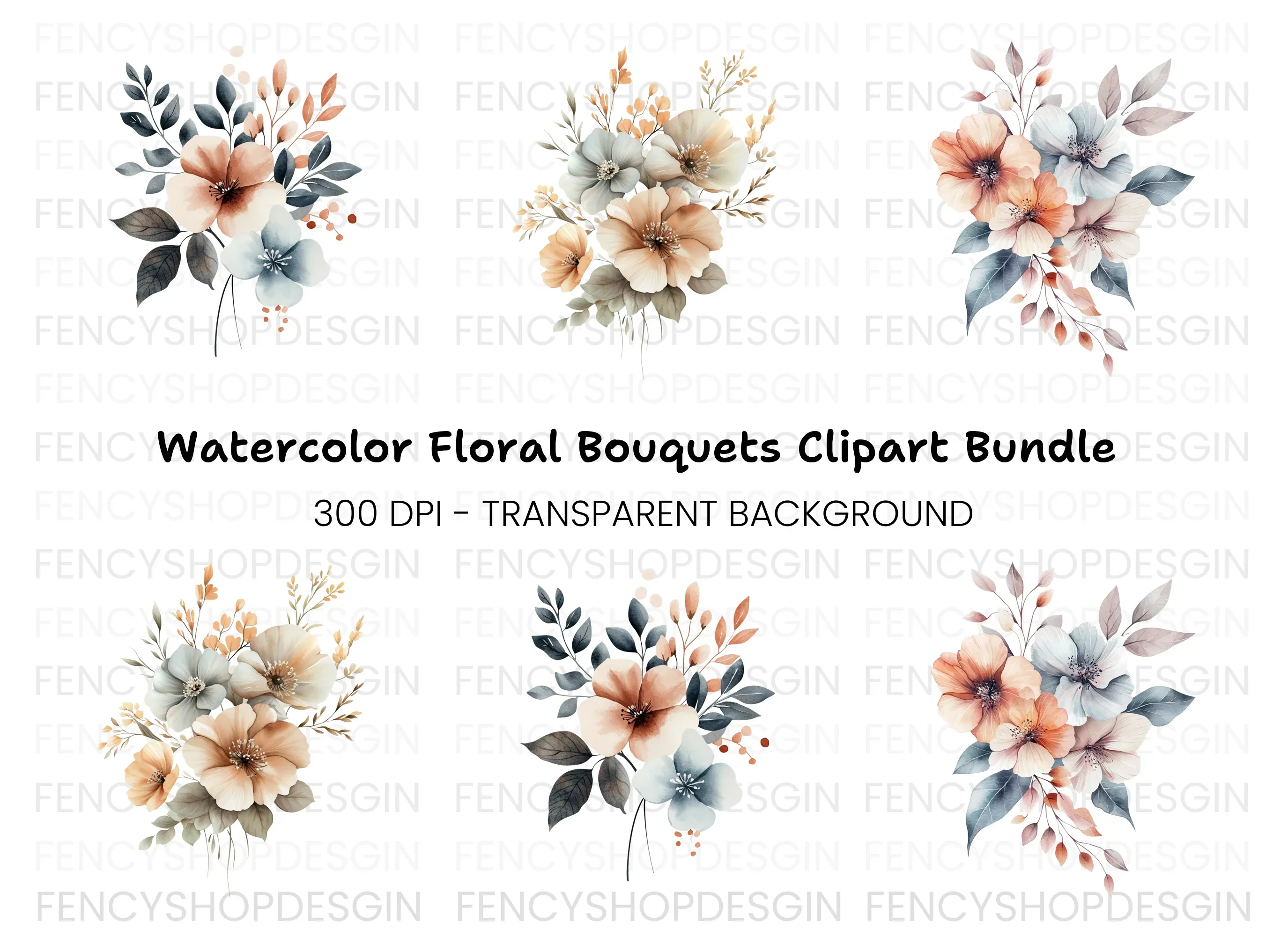 Floral Clipart Bundle