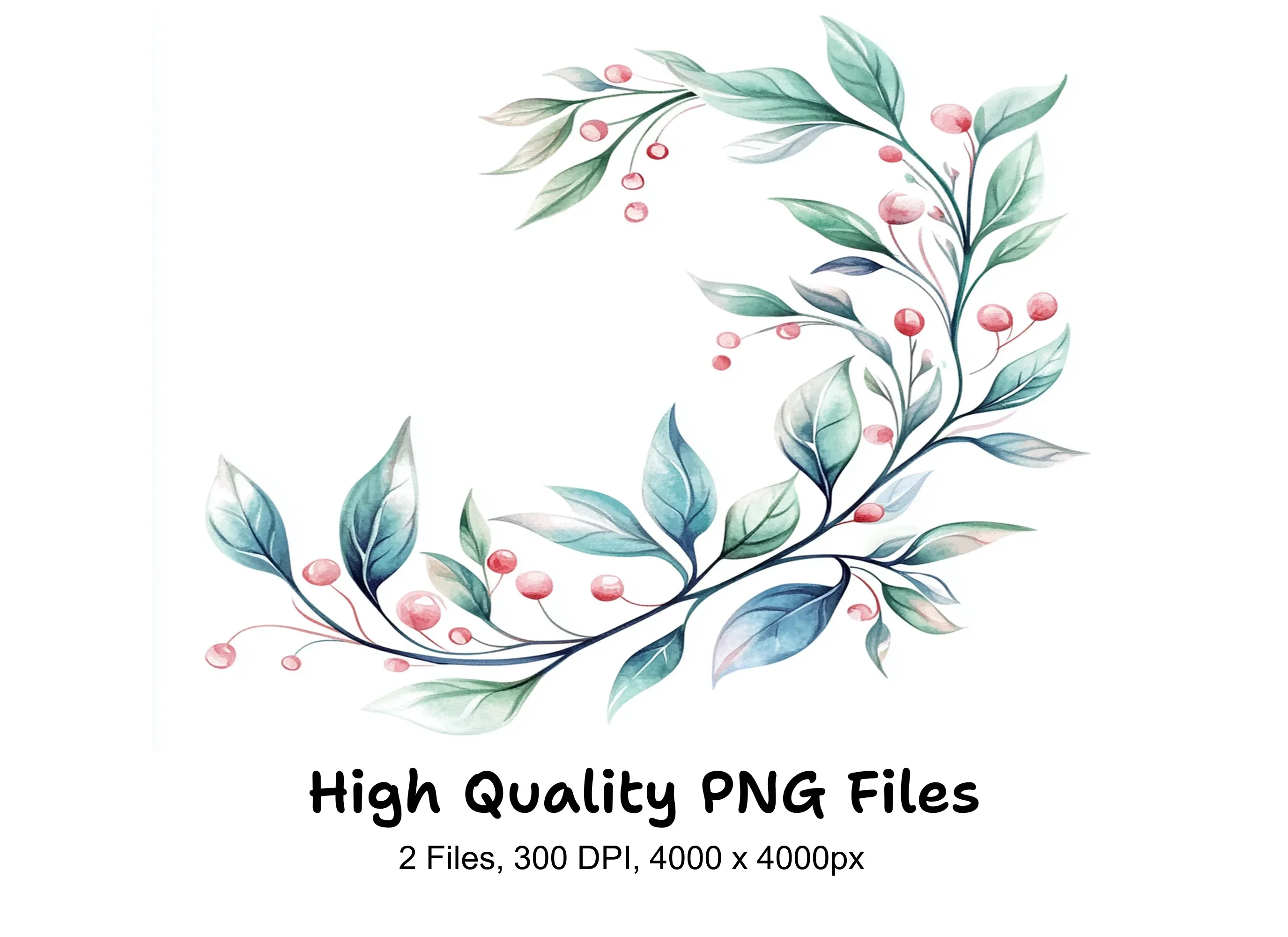 Floral Corner Clipart Bundle