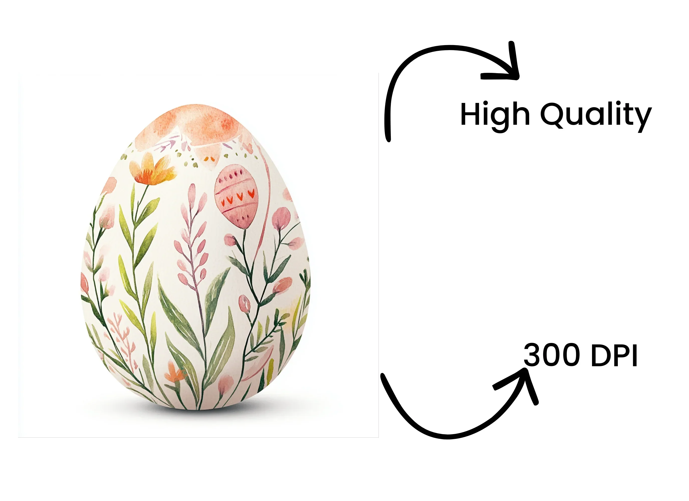 Floral Easter Eggs Clipart Bundle - Image 4