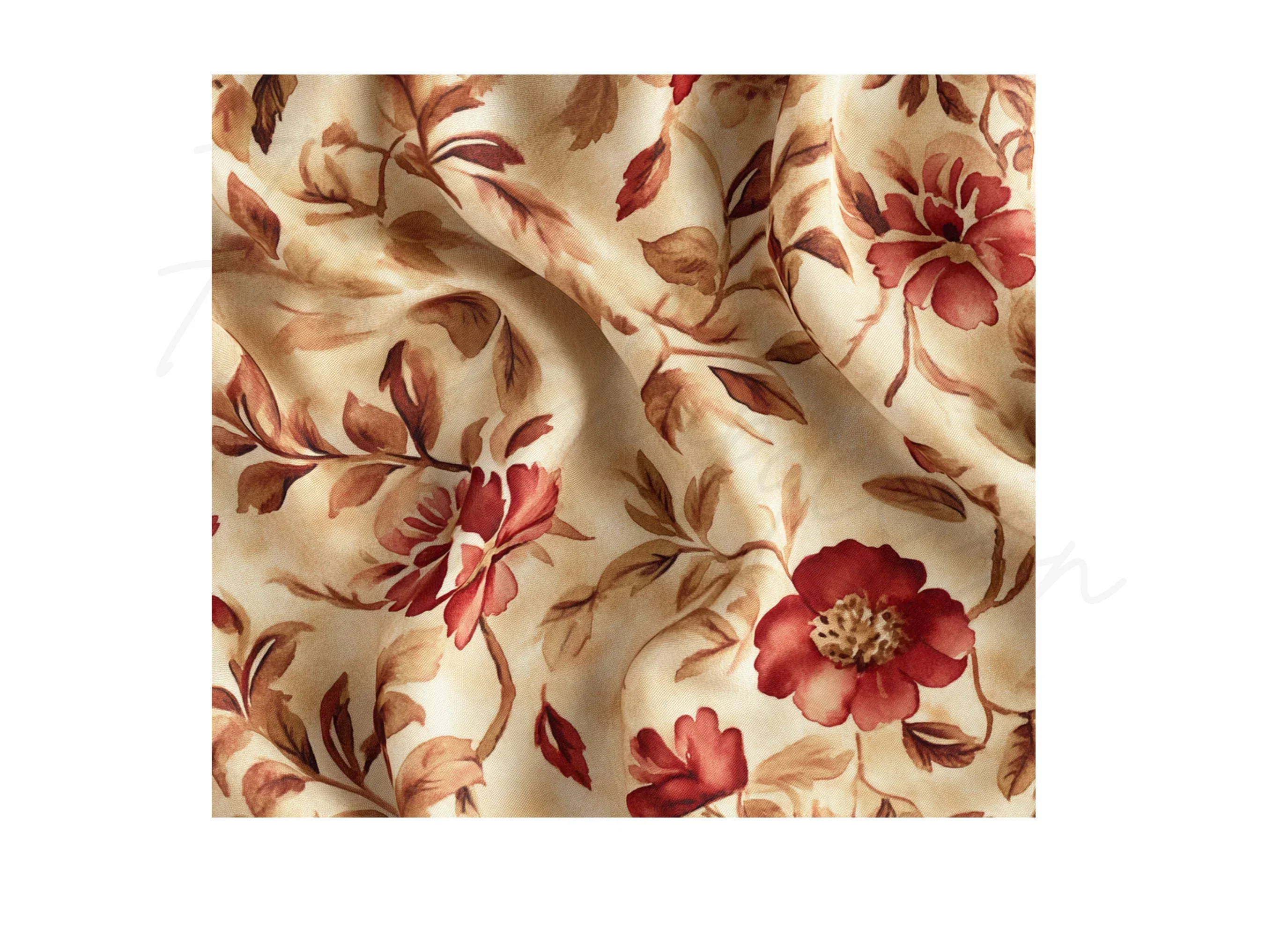 Floral Fabric Pattern Clipart Bundle - Image 3