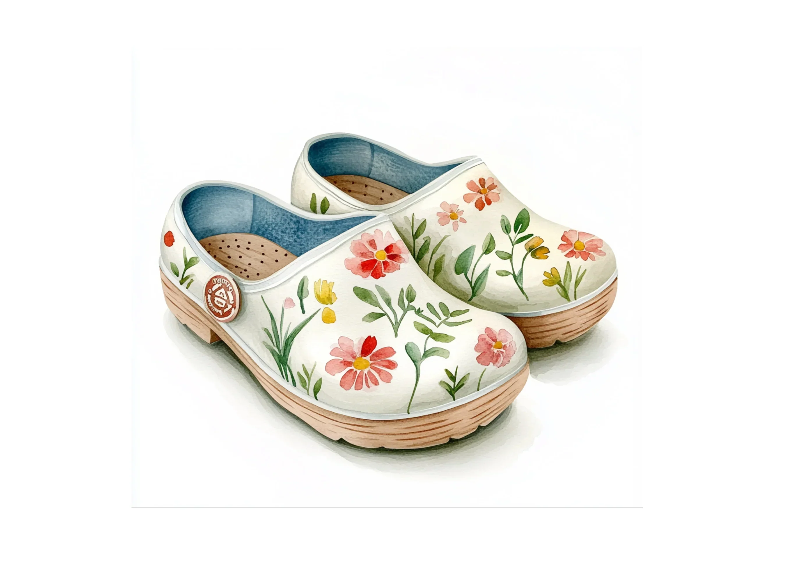 Floral Garden Clogs Clipart Bundle - Image 2