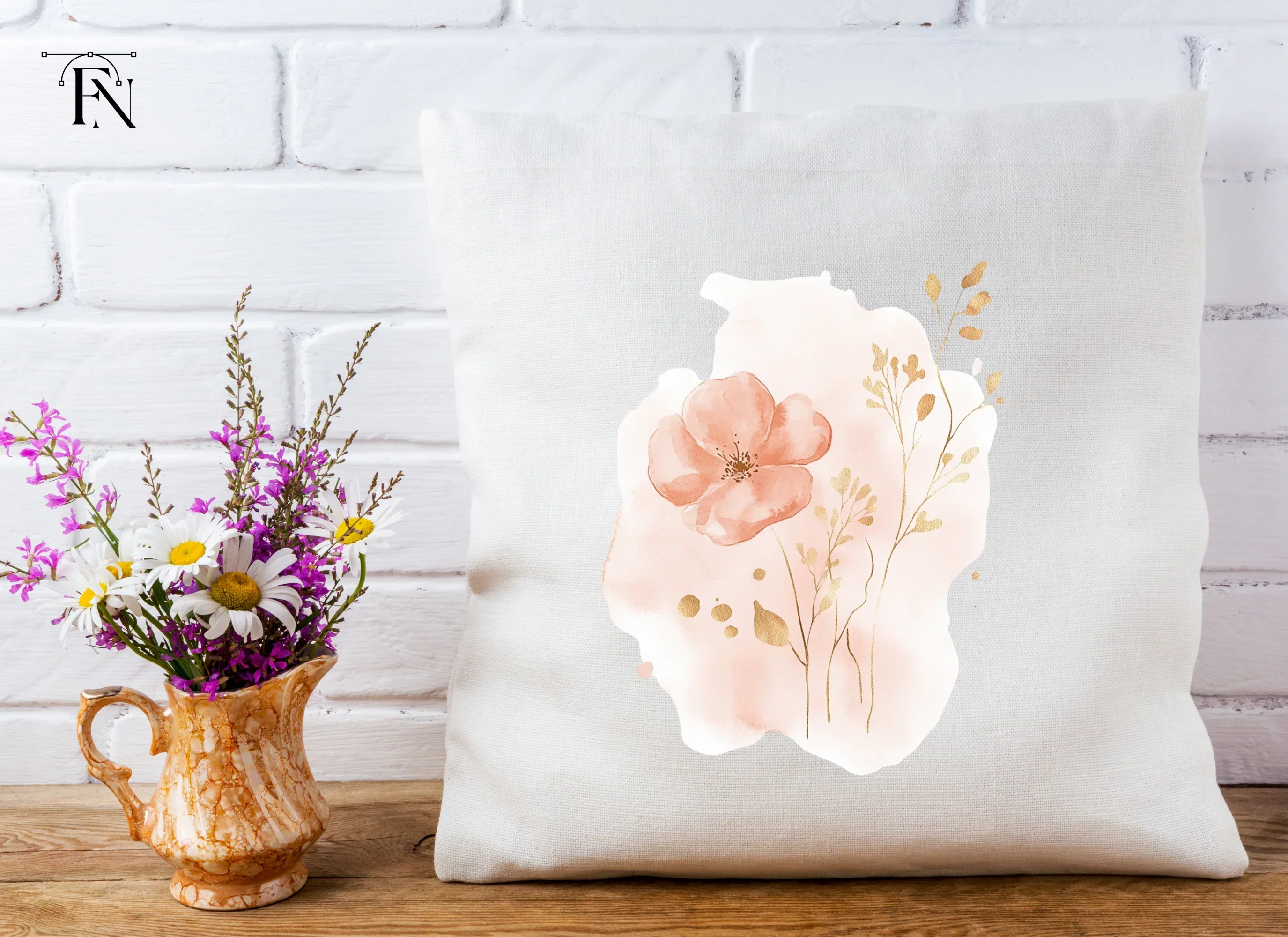 Floral Gold Clipart Bundle - Image 5