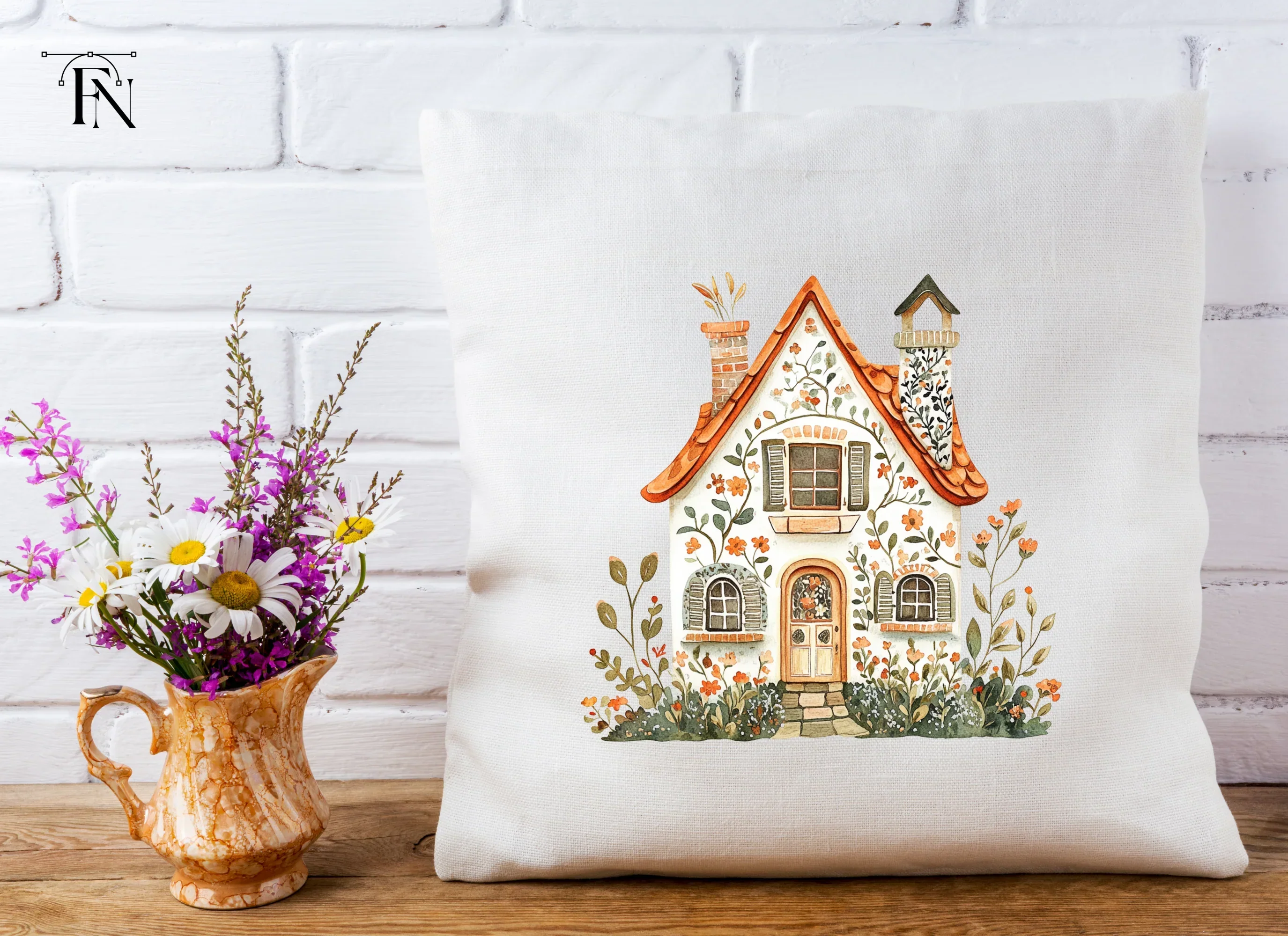 Floral Houses Clipart Bundle - Image 5