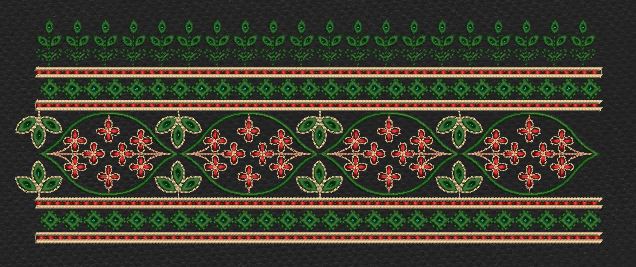 Floral Jacquard Woven Golden Flower Embroidery Design