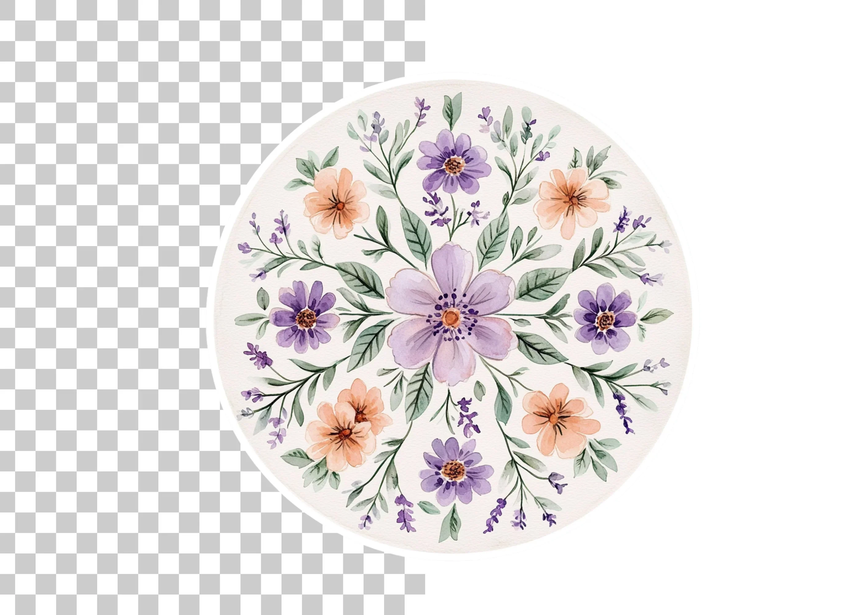 Floral Mandala Clipart Bundle - Image 2