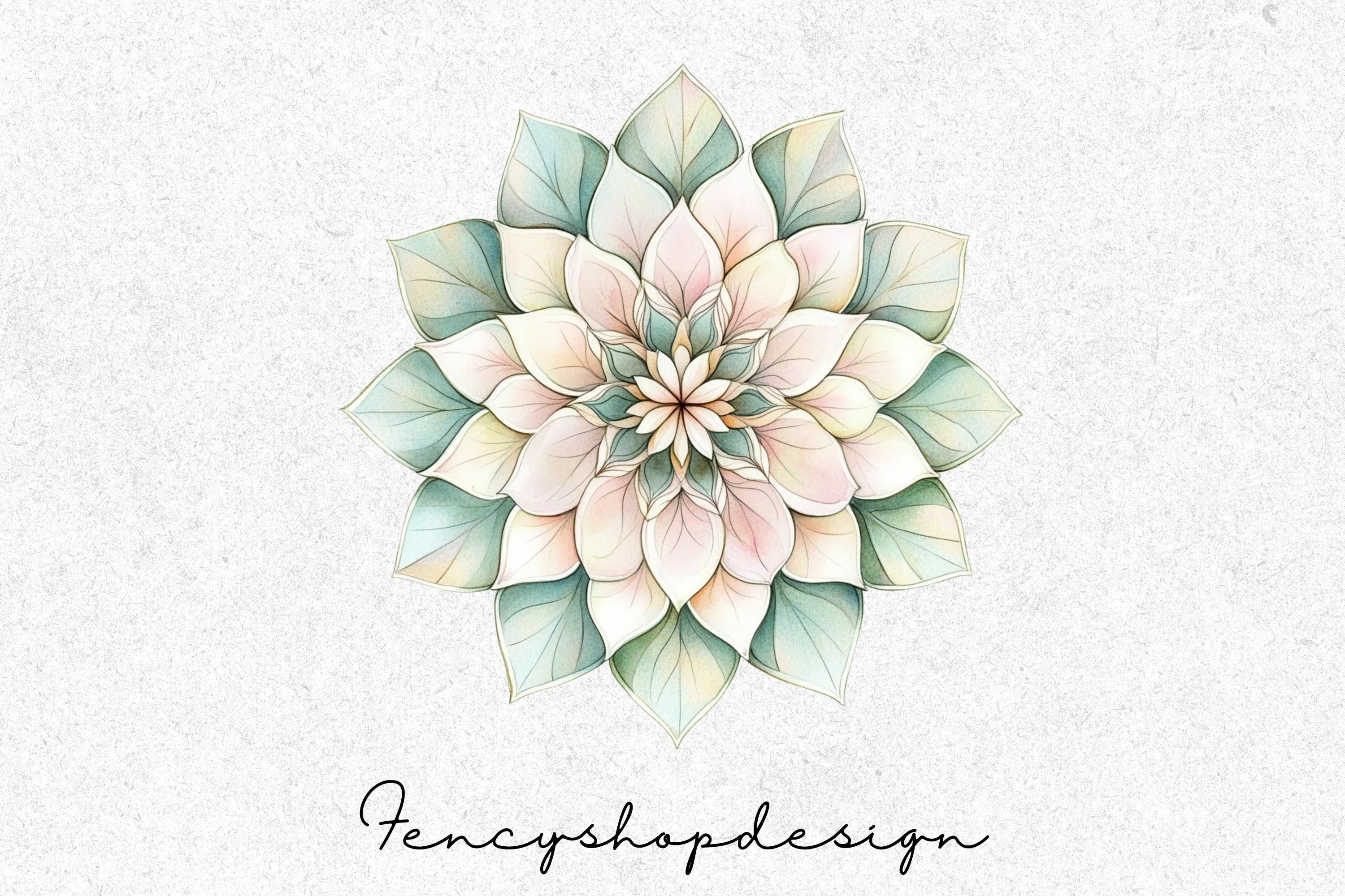 Floral Mandala Clipart Bundle - Image 4