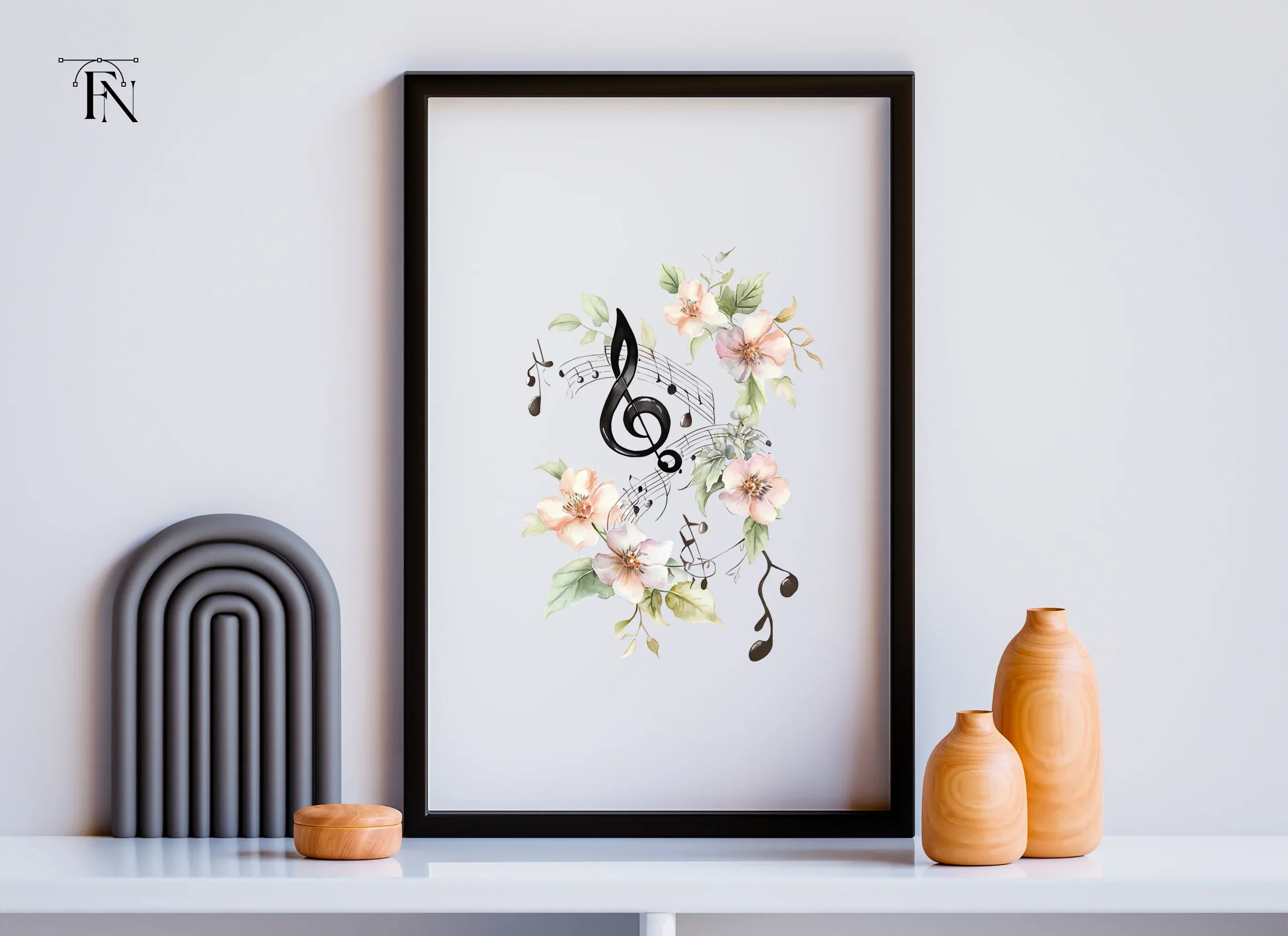 Floral Music Notes Clipart Bundle - Image 6