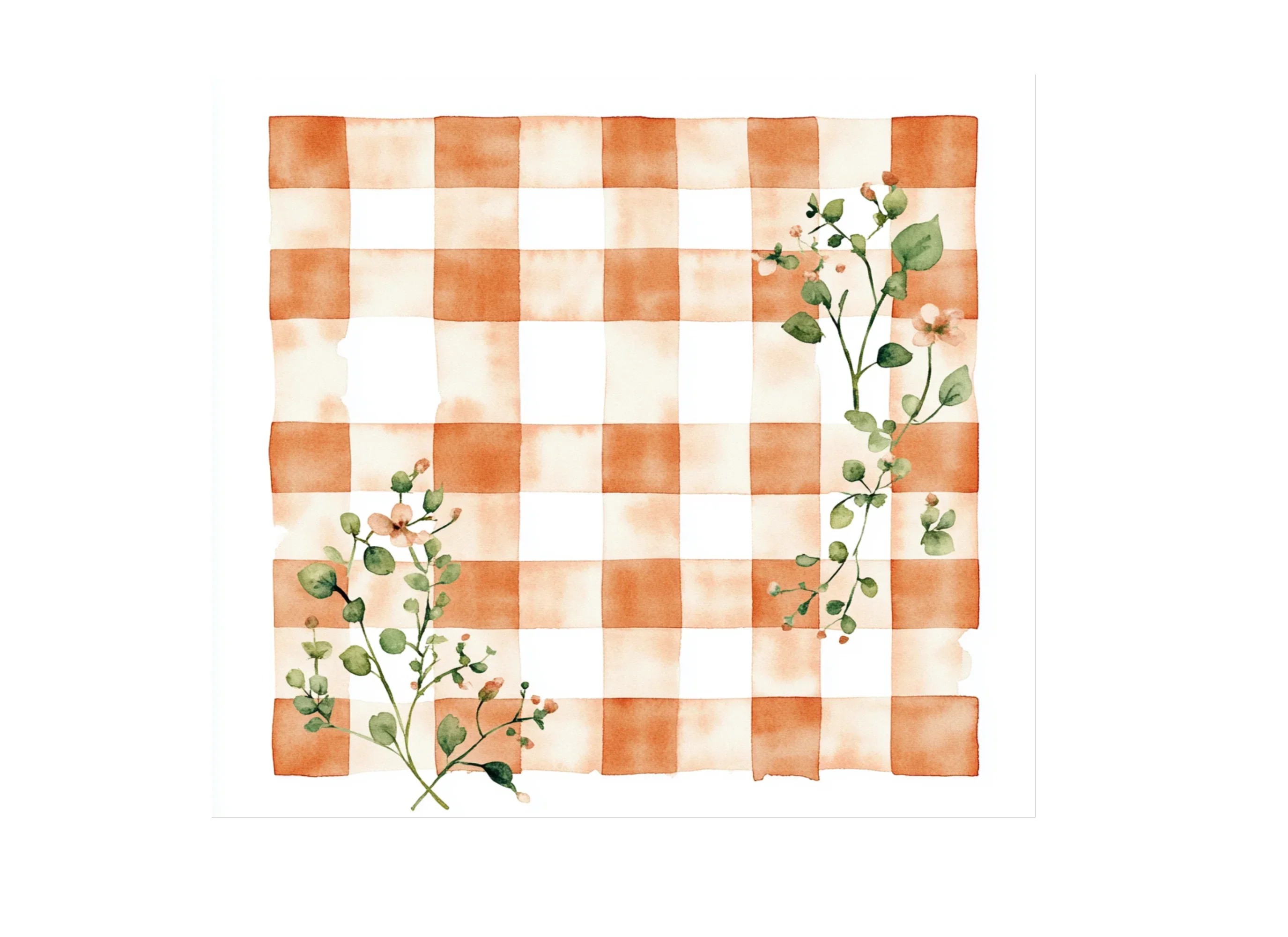 Floral Plaid Clipart Bundle - Image 3