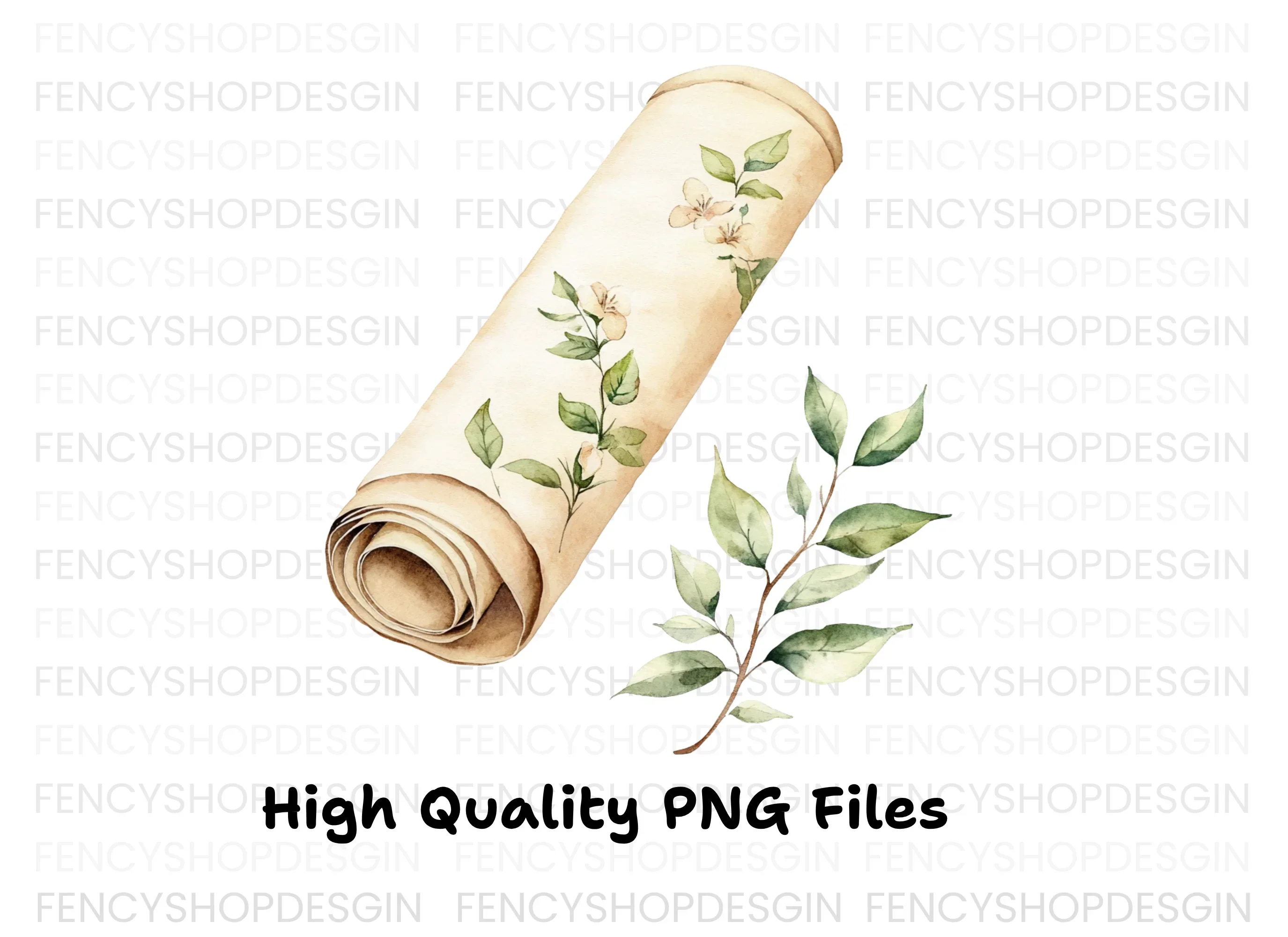 Floral Scroll Clipart Bundle - Image 3