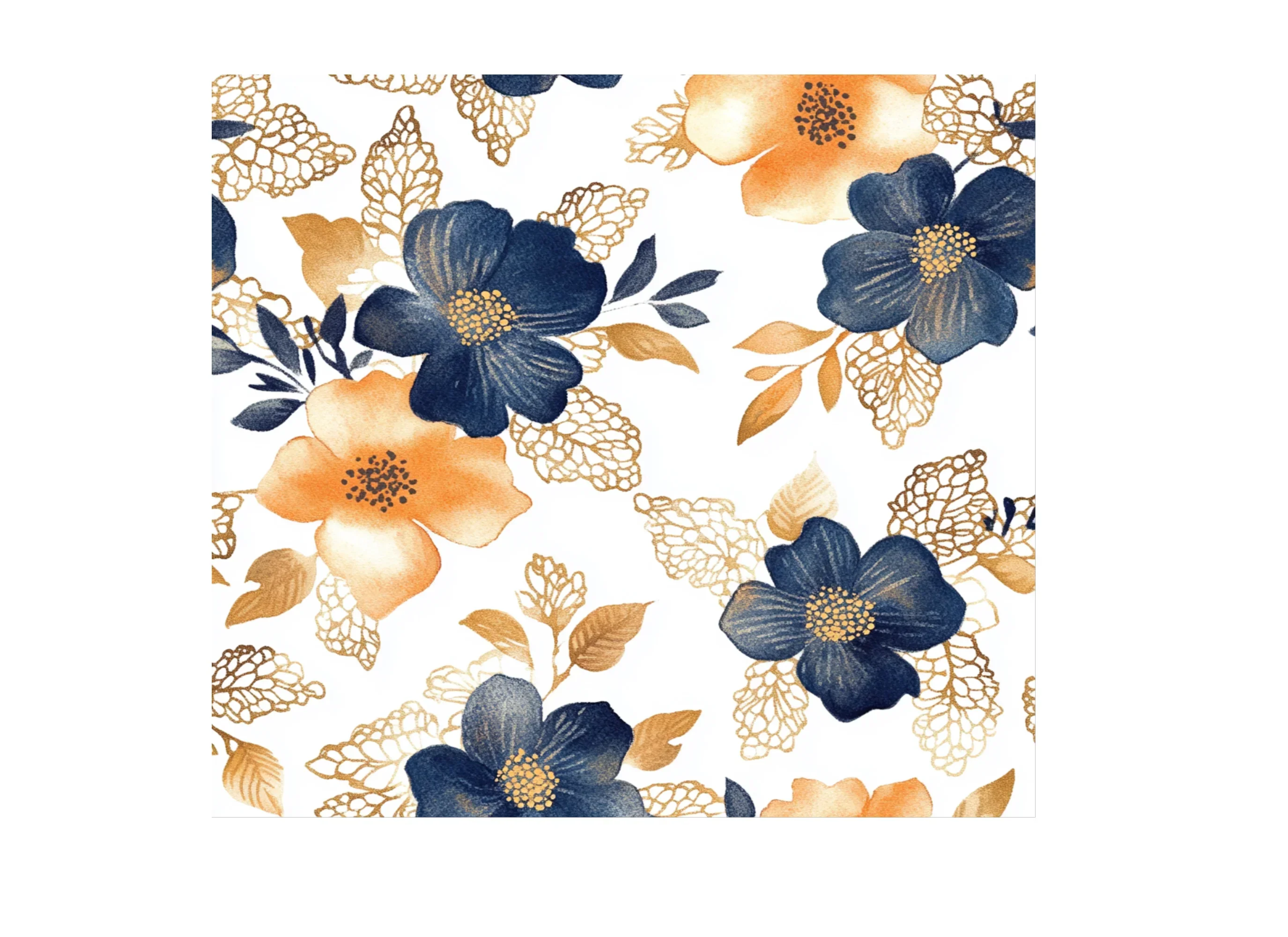 Floral Seamless Pattern Clipart Bundle - Image 3