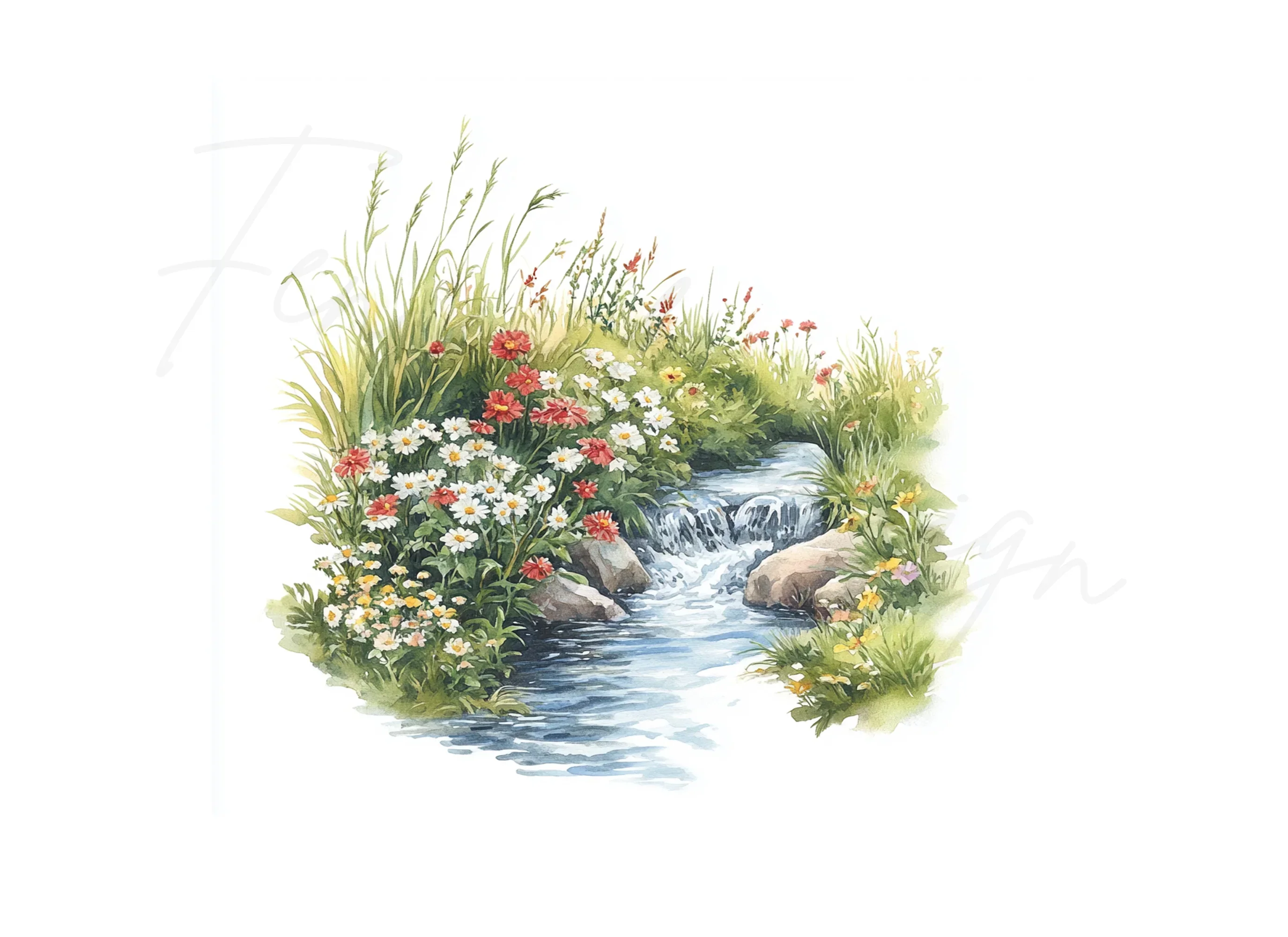 Floral Stream Clipart Bundle - Image 2