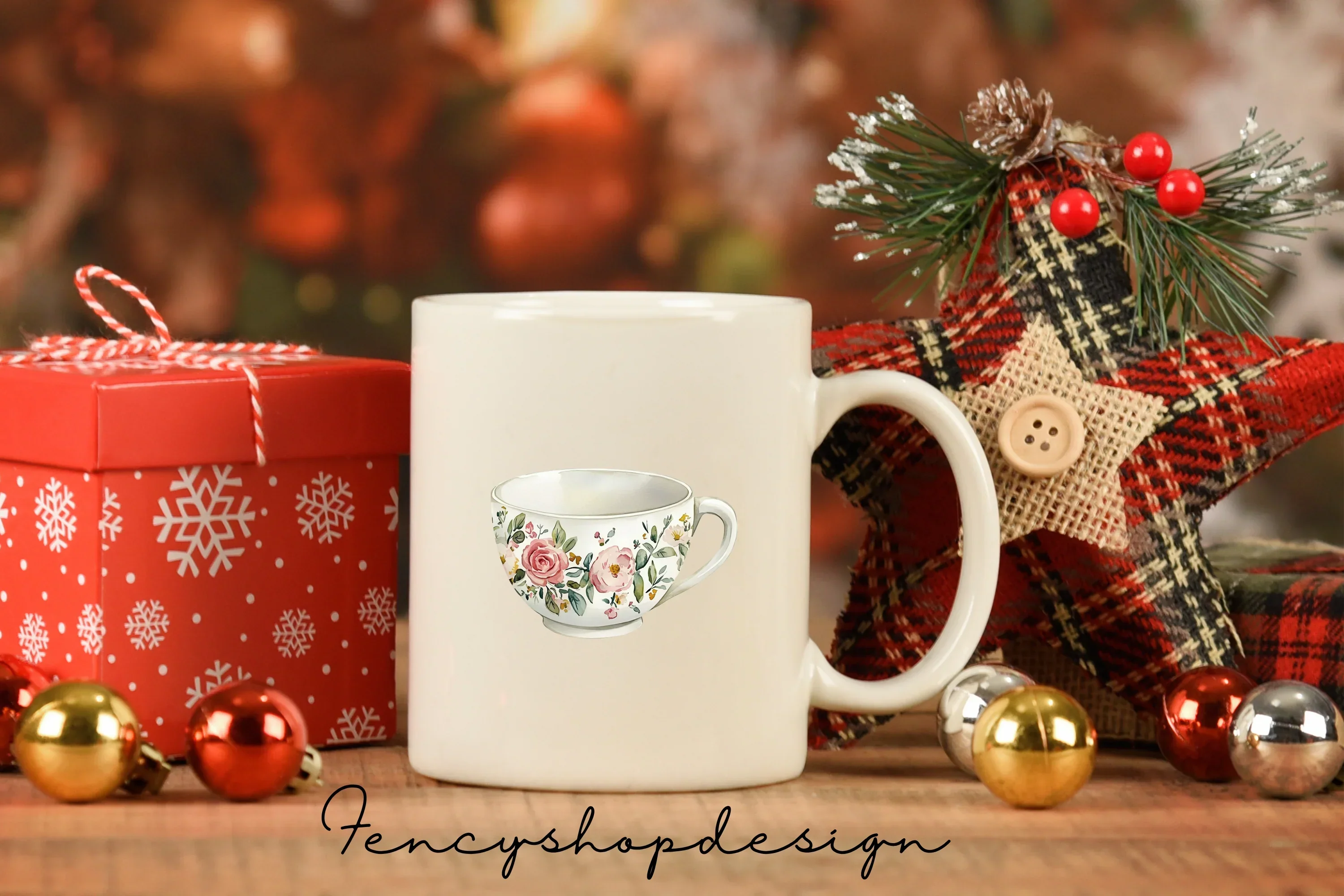 Floral Teacups Clipart Bundle - Image 7