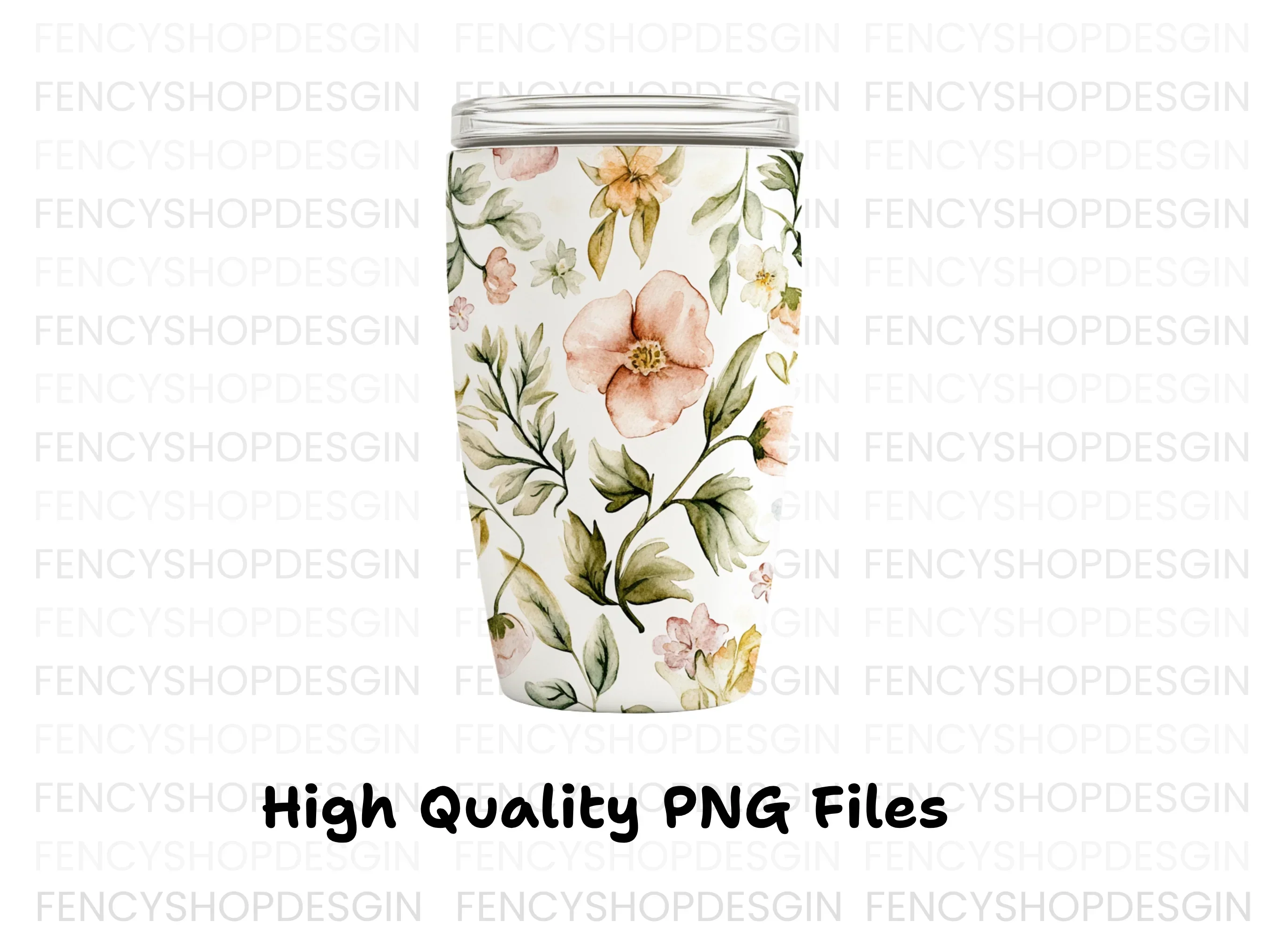 Floral Tumbler Clipart Bundle - Image 2