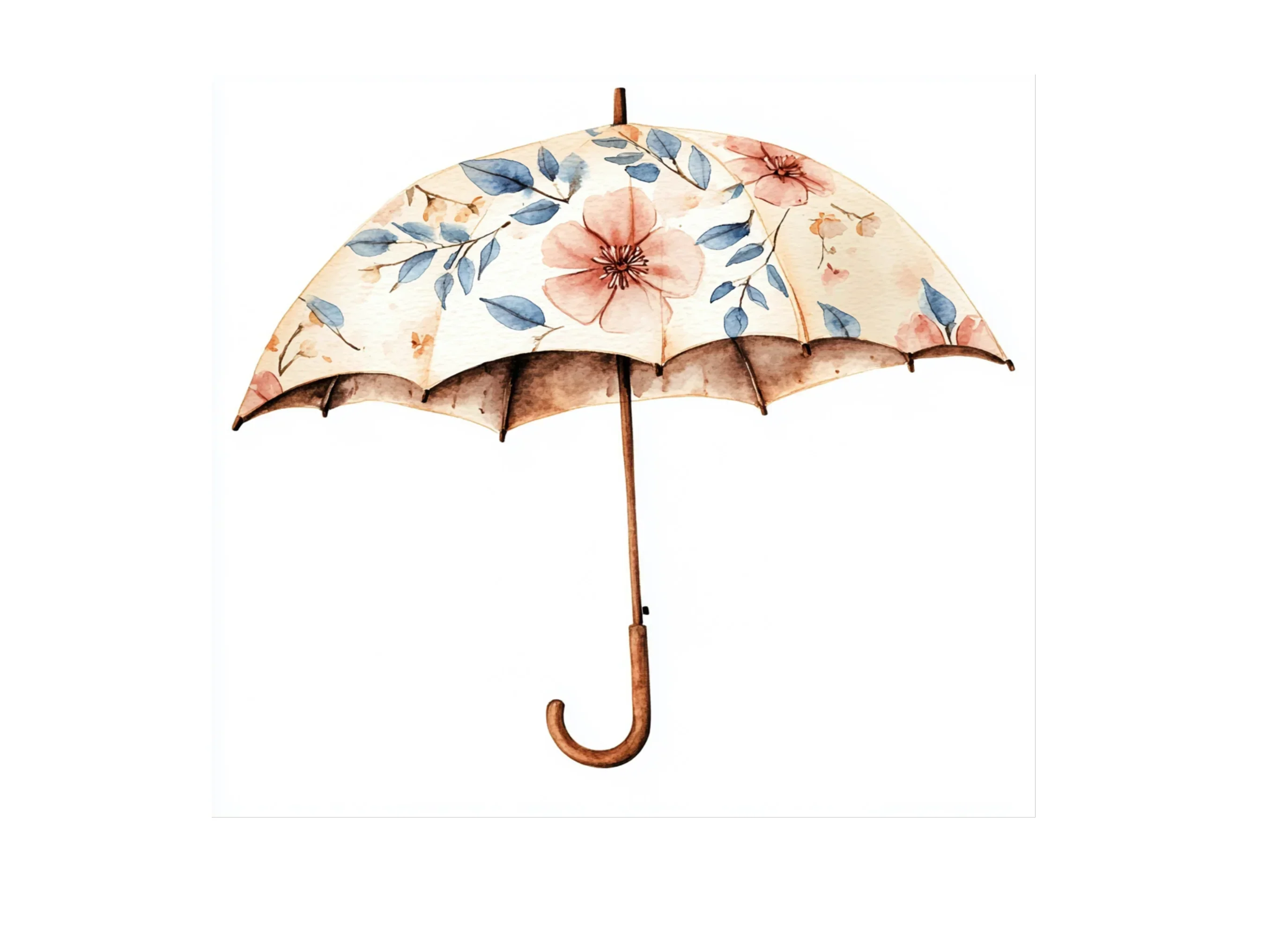 Floral Umbrellas Clipart Bundle - Image 2