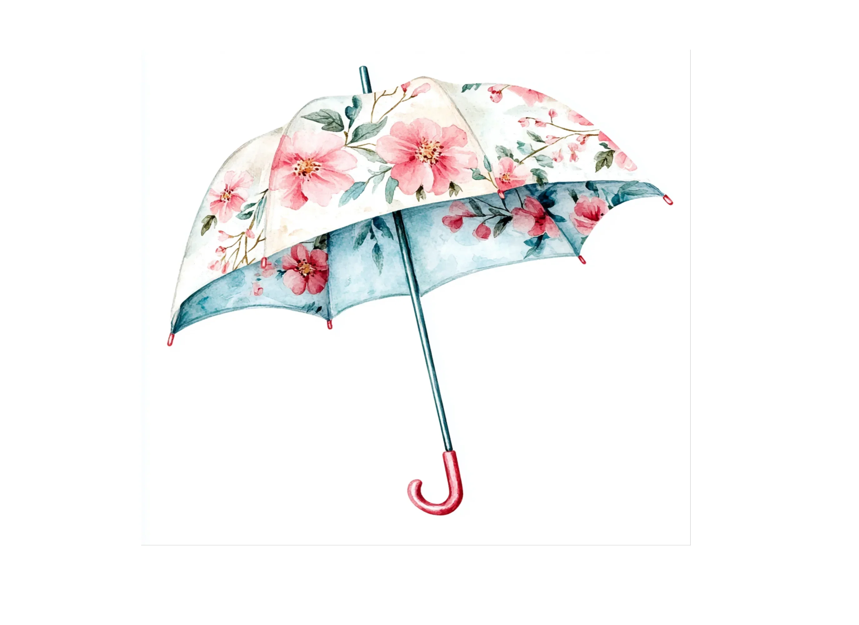 Floral Umbrellas Clipart Bundle - Image 3