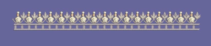 Floral Vine Delicate Trim Embroidery Design