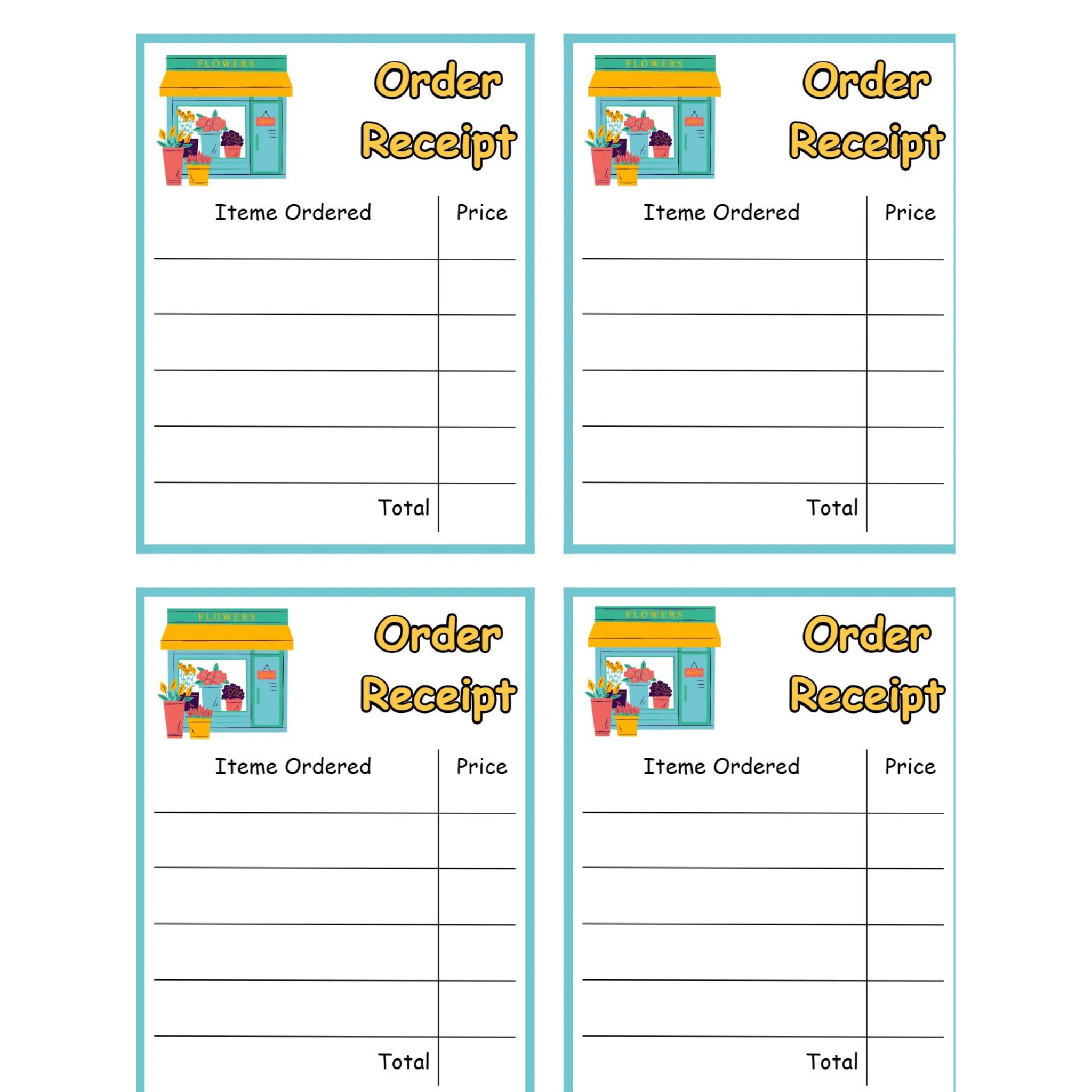 Flower Shop Dramatic Play Printables - Image 4