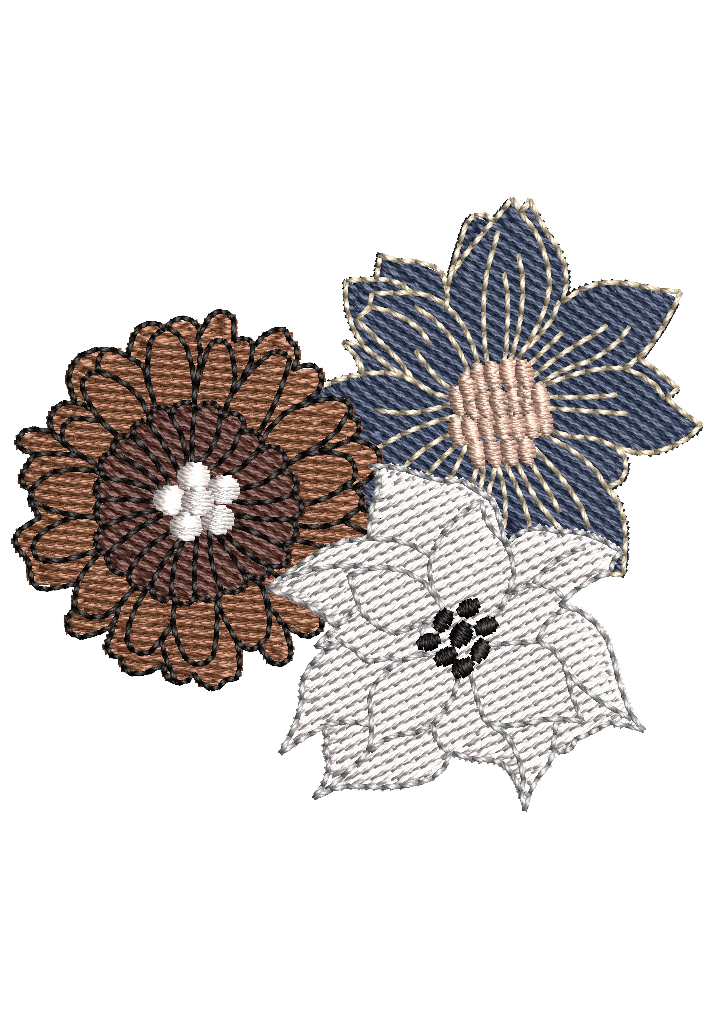 Flowers Embroidery Design