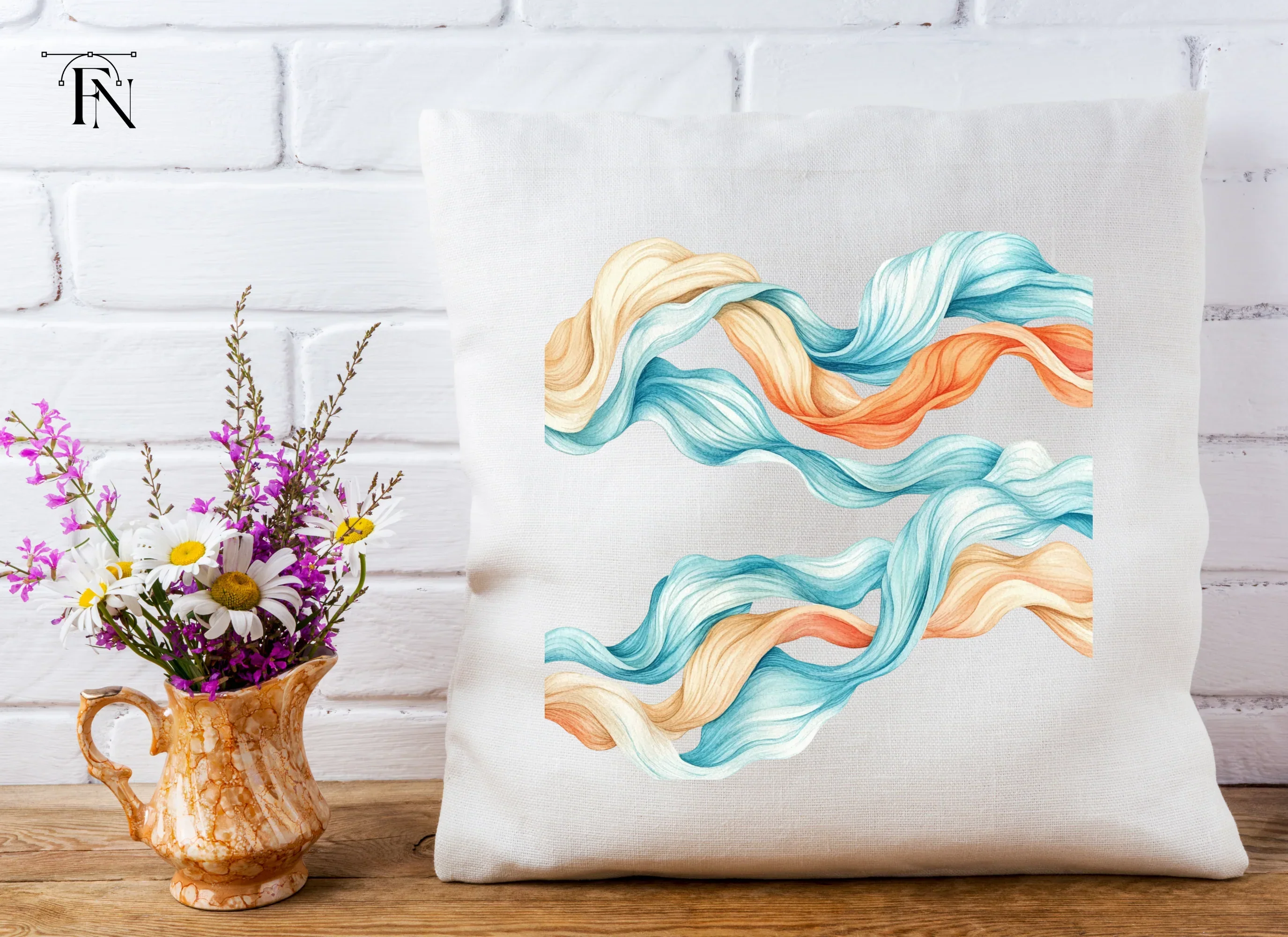 Flowing Fabric Clipart Bundle - Image 5