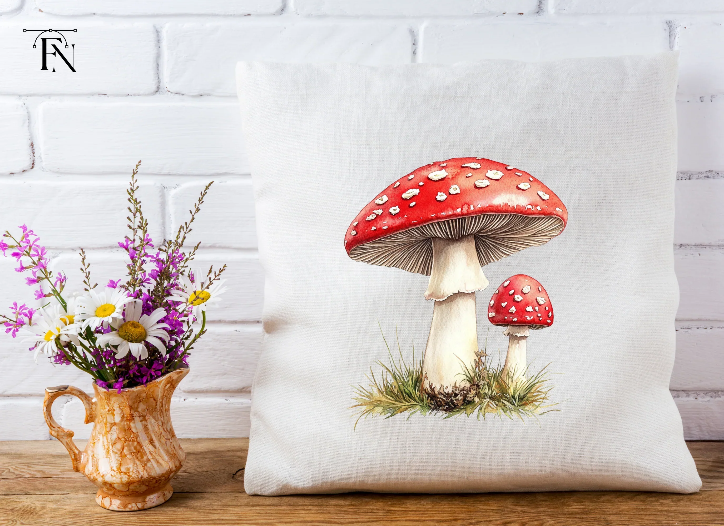 Fly Agaric Mushrooms Clipart Bundle - Image 4
